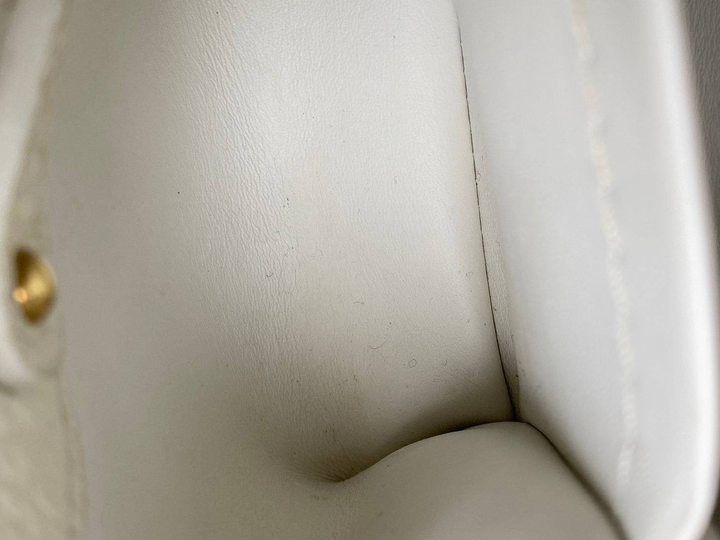 Louis Vuitton White / Snakeskin Capucine Bag GHW