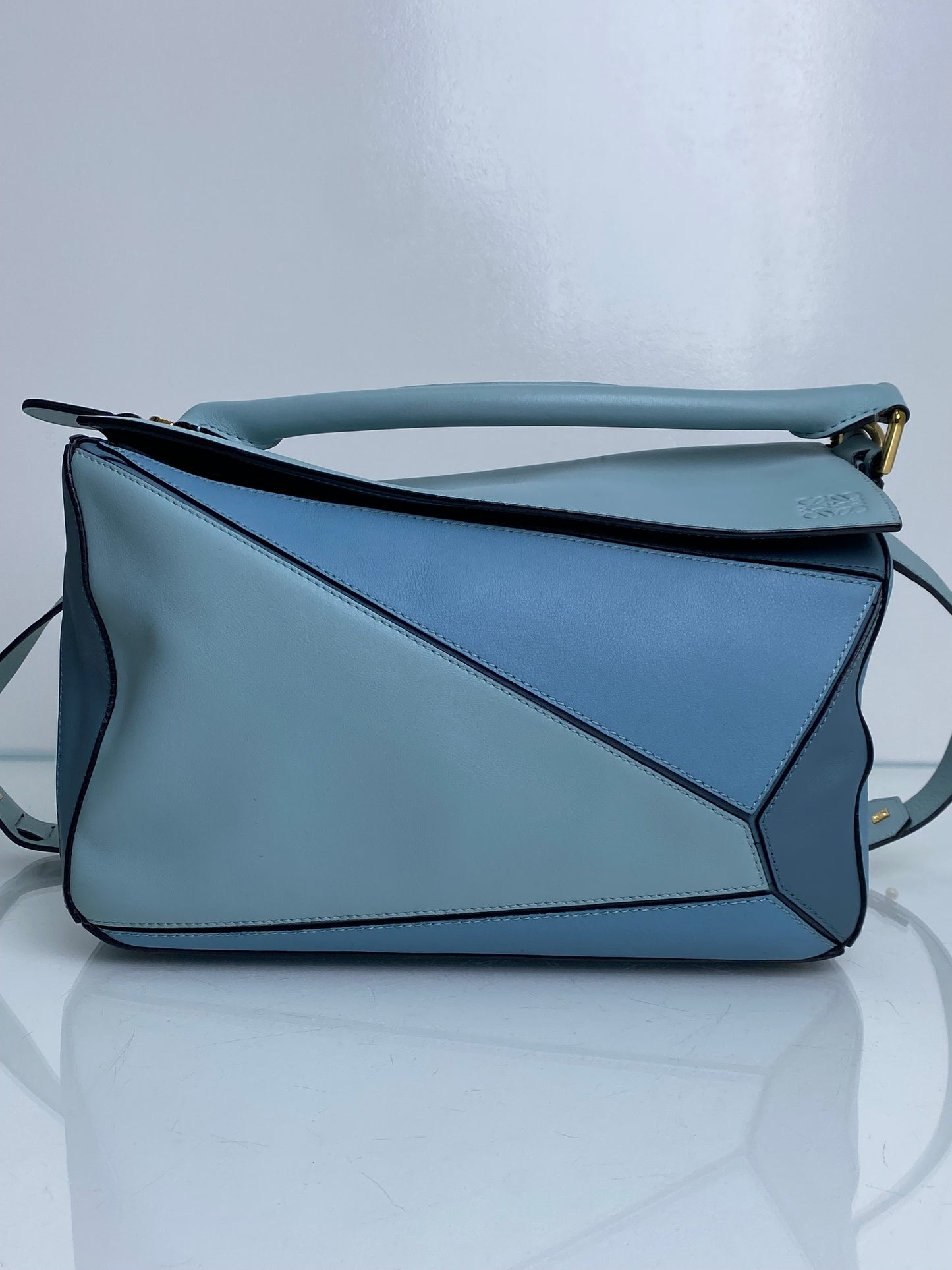 Loewe Shades Of Blue Puzzle Bag GHW