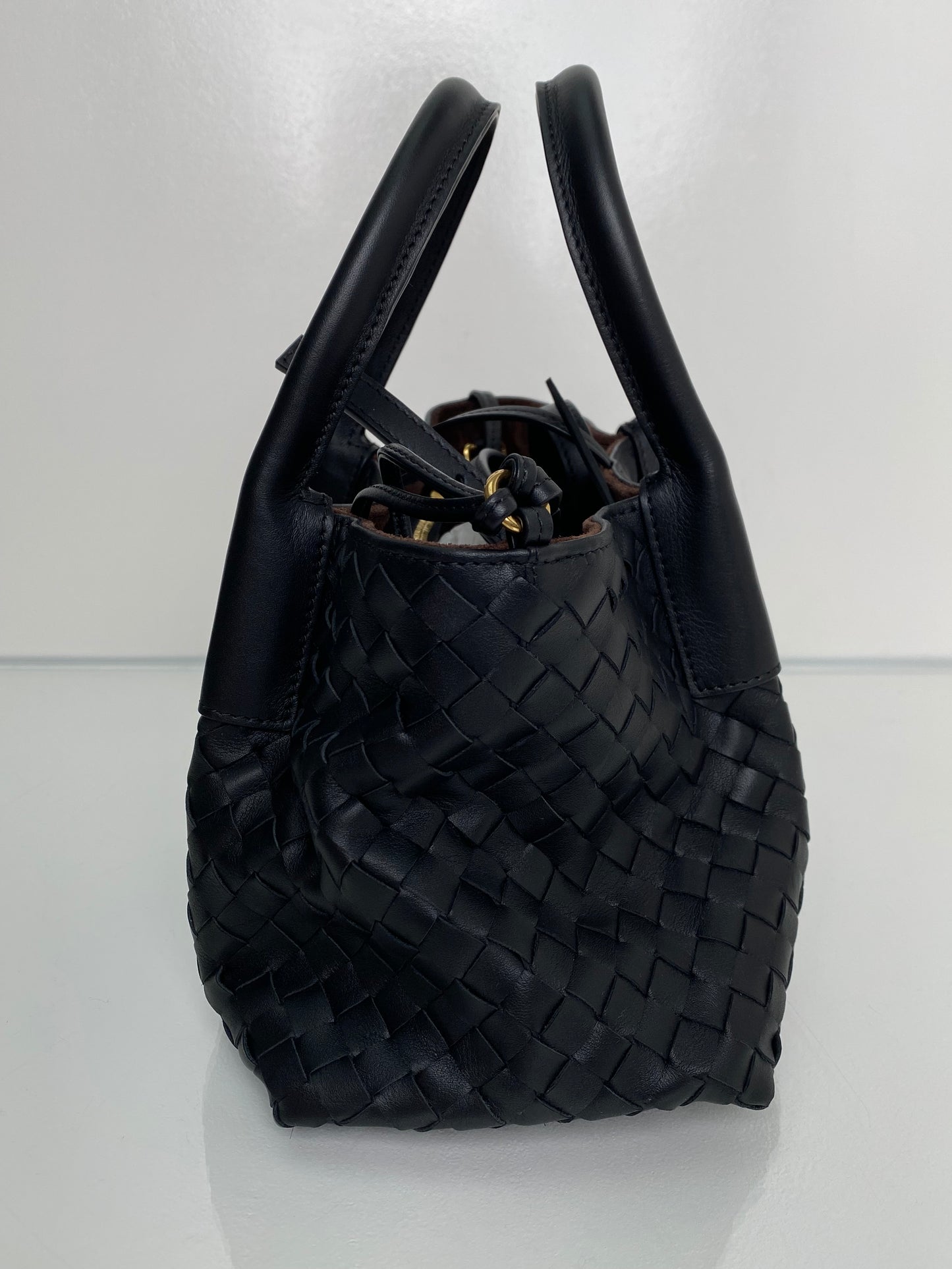 Bottega Veneta Black Small Pinacoteca Bag GHW