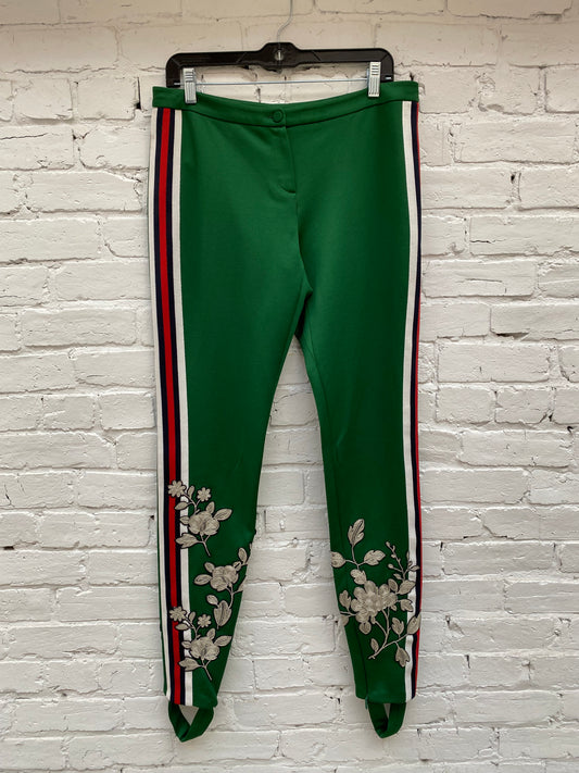 Gucci Green Embroidered Joggers, XL