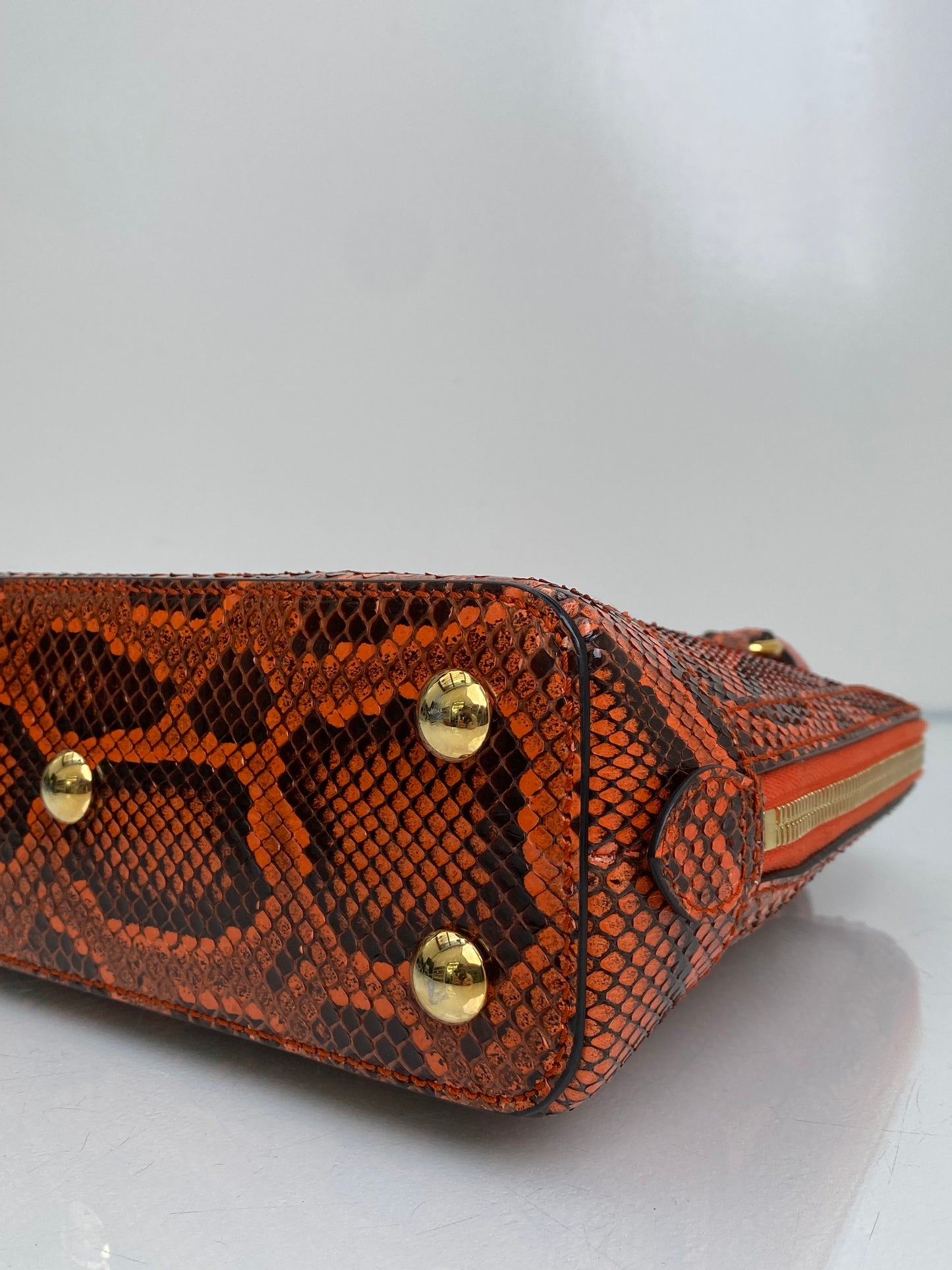 Gucci Orange 1955 Horsebit Small Top Handle Bag GHW