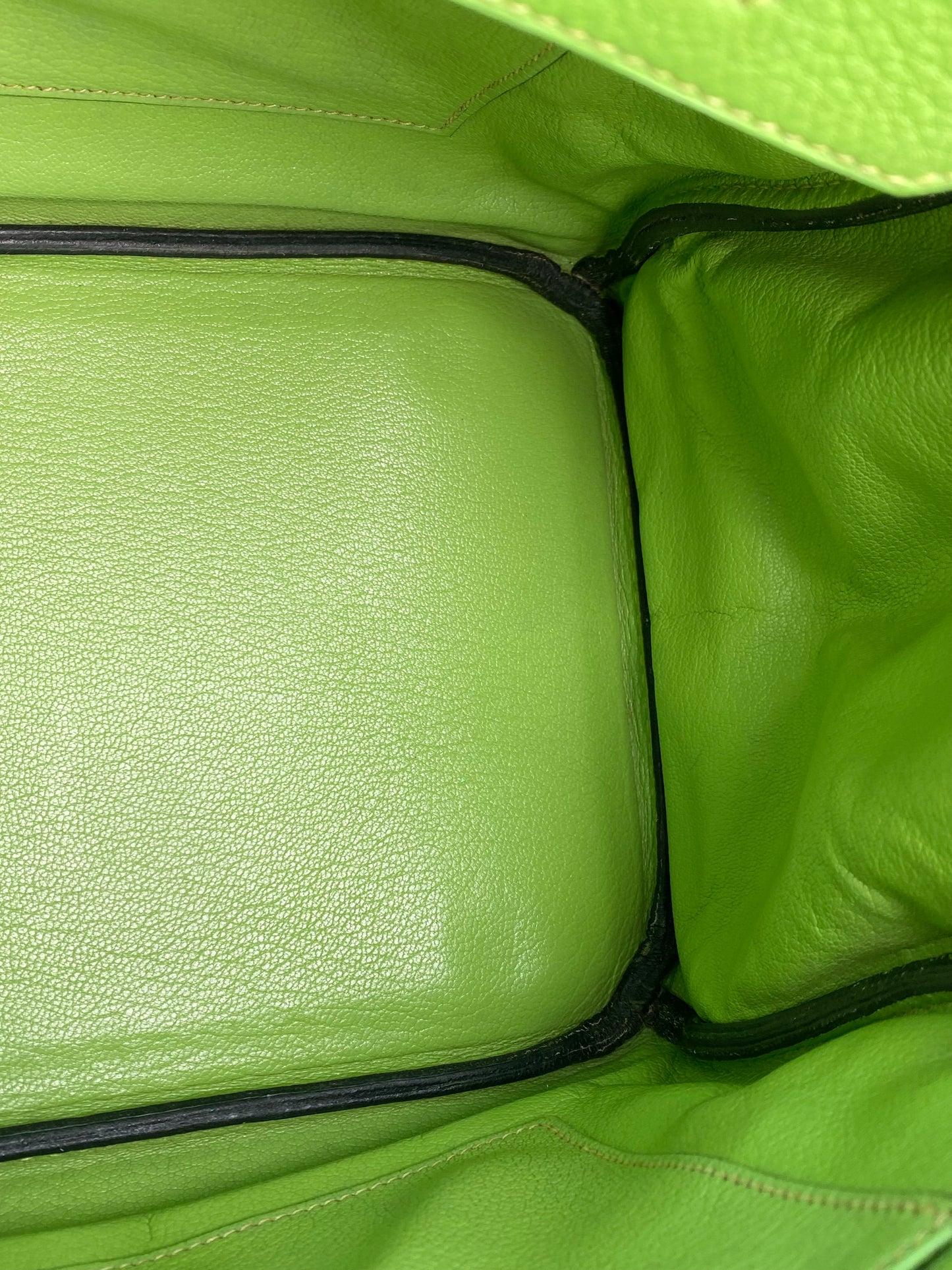 Hermes Birkin 35 Vert Cru Clemence GHW #G