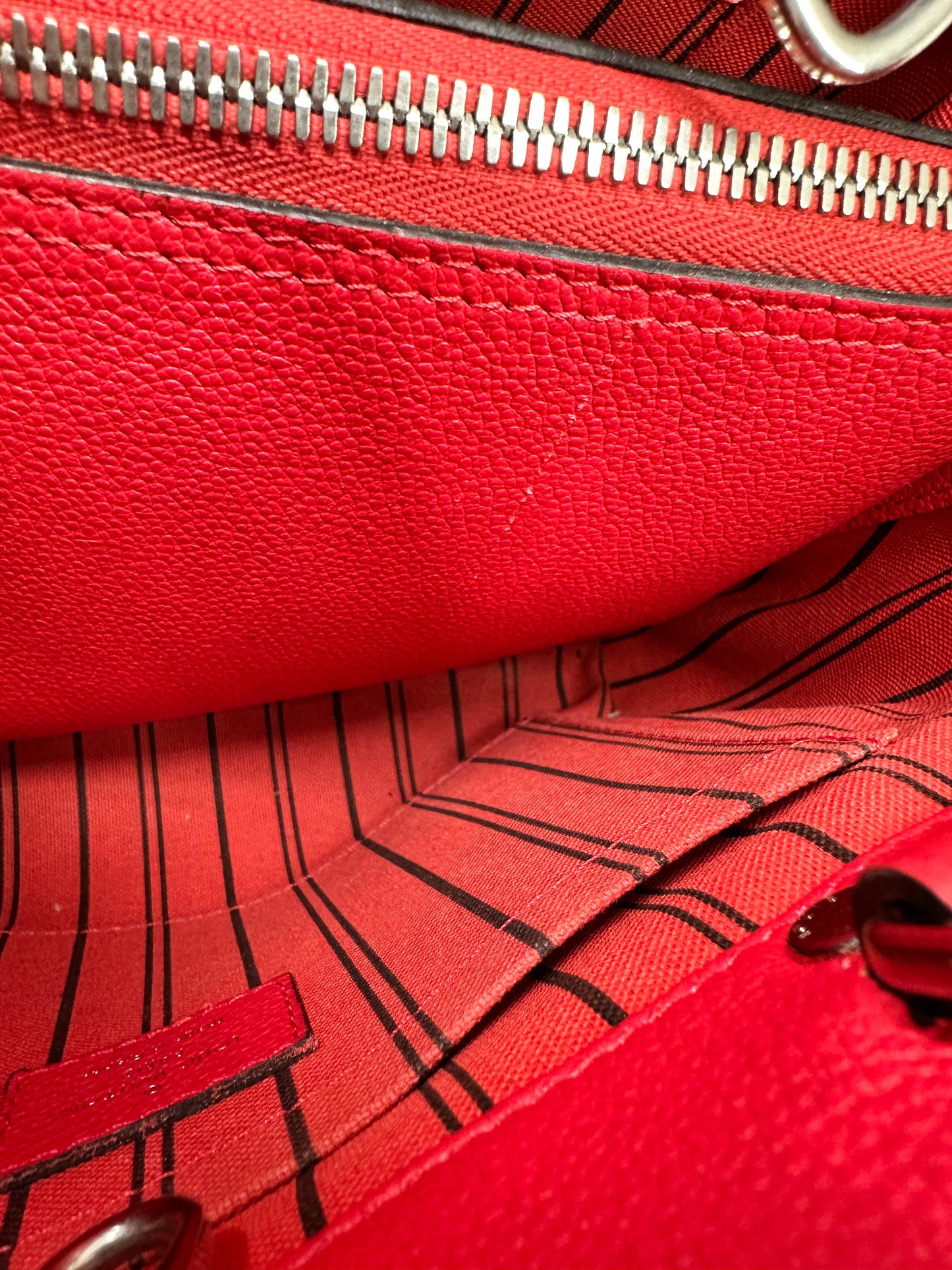 Louis Vuitton Montaigne BB Red Empriente w/ strap