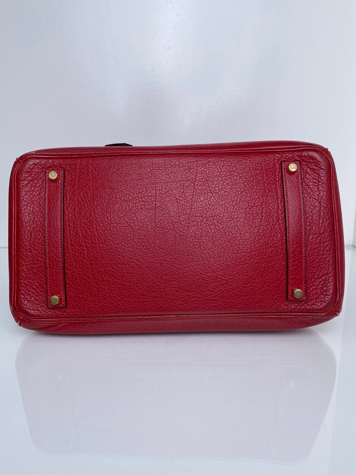 Hermes Birkin 35 Rouge Togo GHW #I