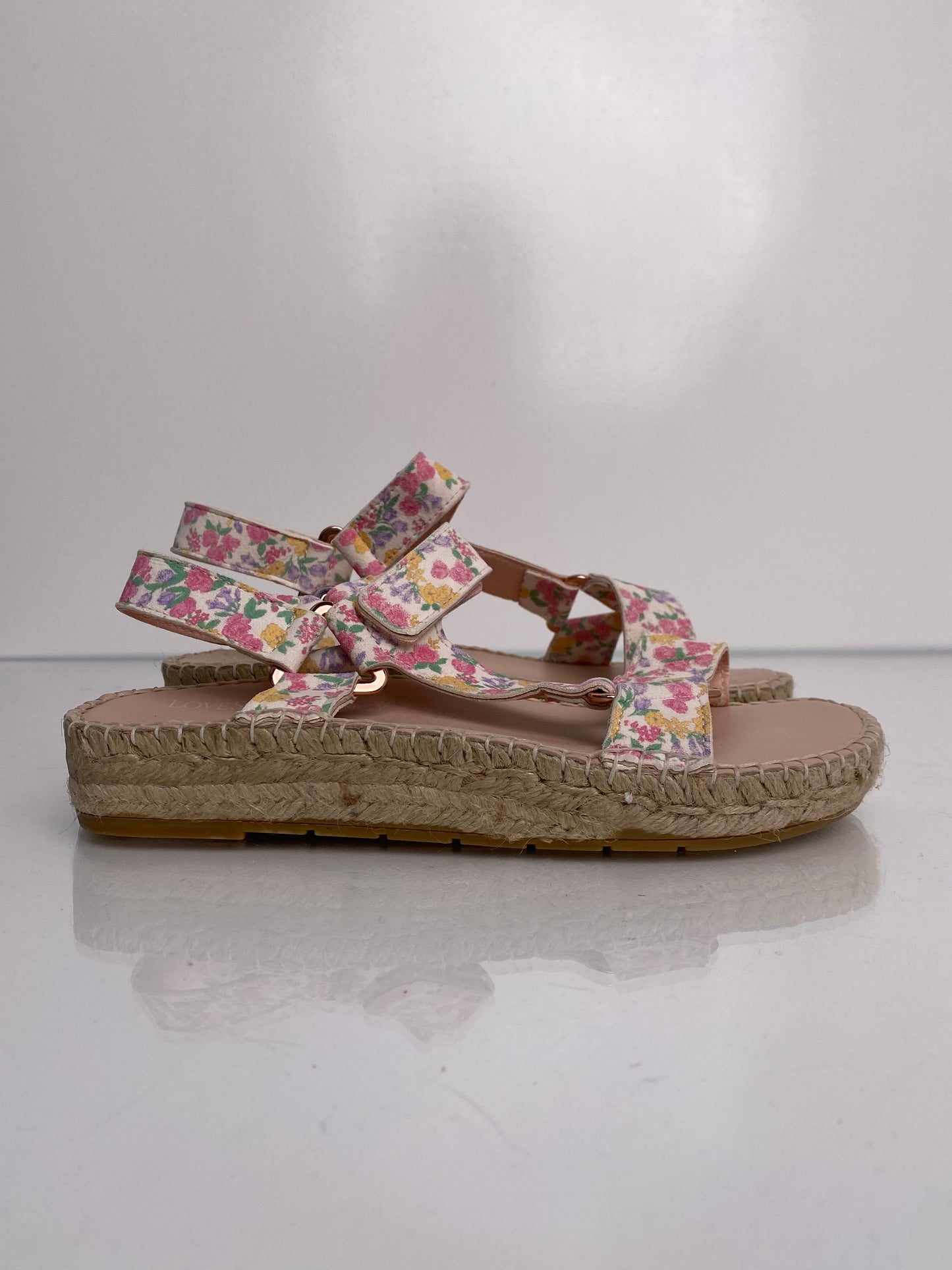 LoveShackFancy Floral Espadrille Sandals, 38