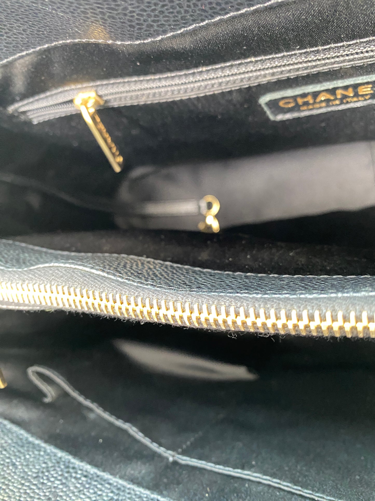 Chanel Black Caviar XL GST GHW #16