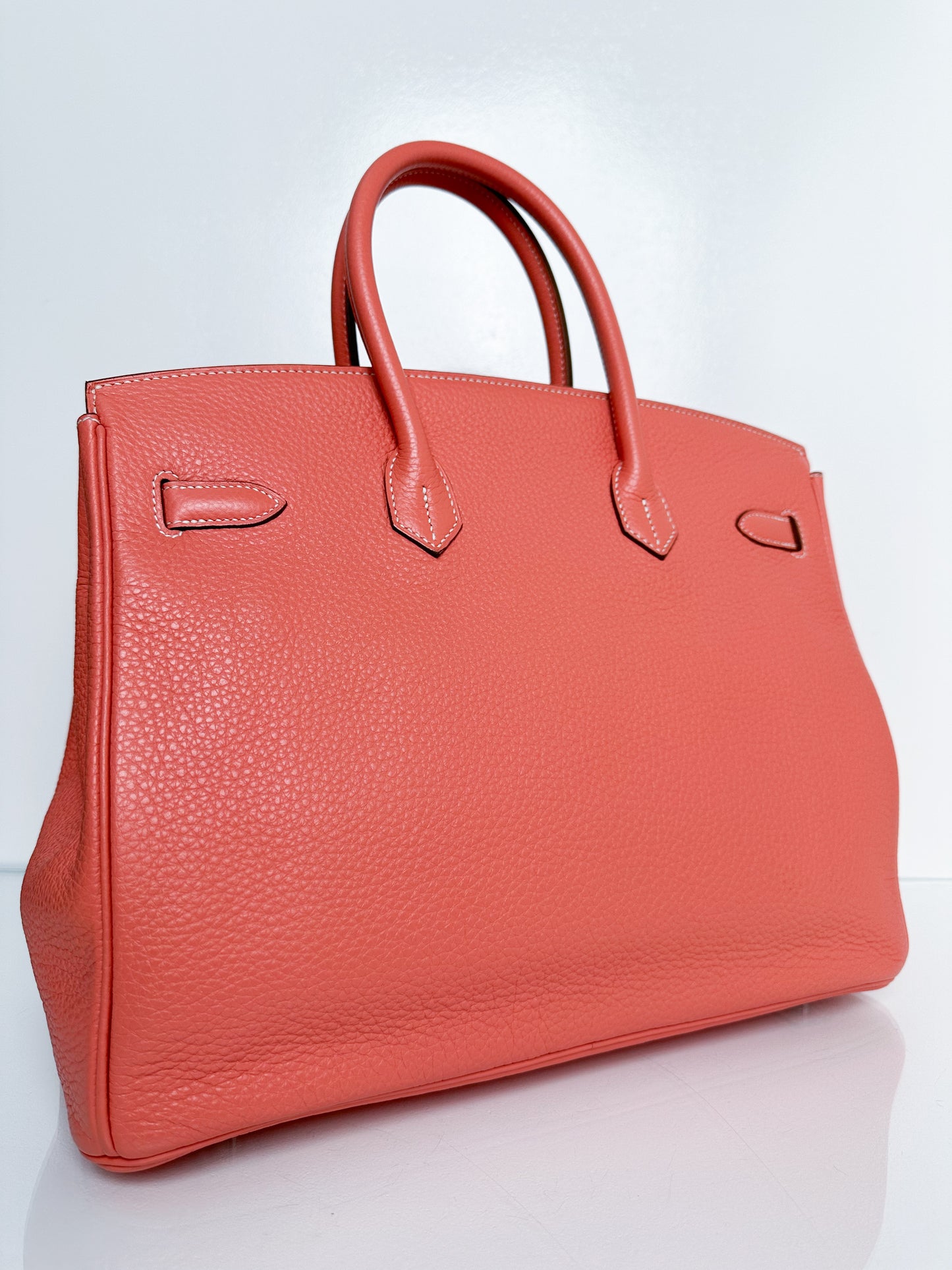 Hermes Birkin 35 Crevette Clemence PHW #Q