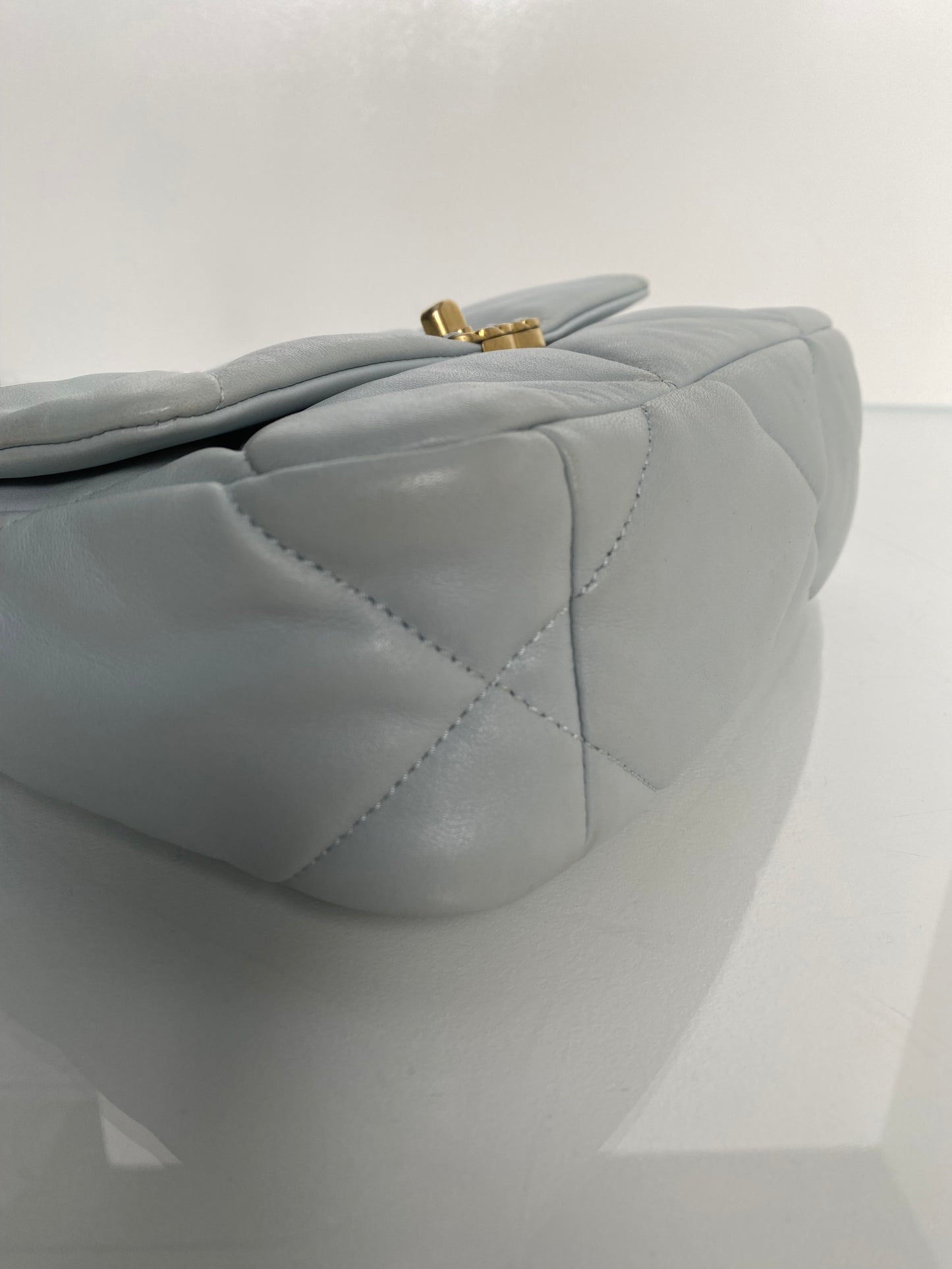 Chanel 19 Pale Blue Calfskin TTHW