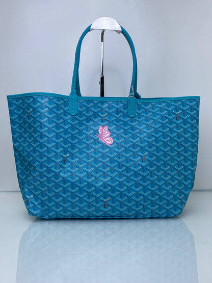 Goyard Turquoise / Pink Butterfly St. Louis PM Tote Bag