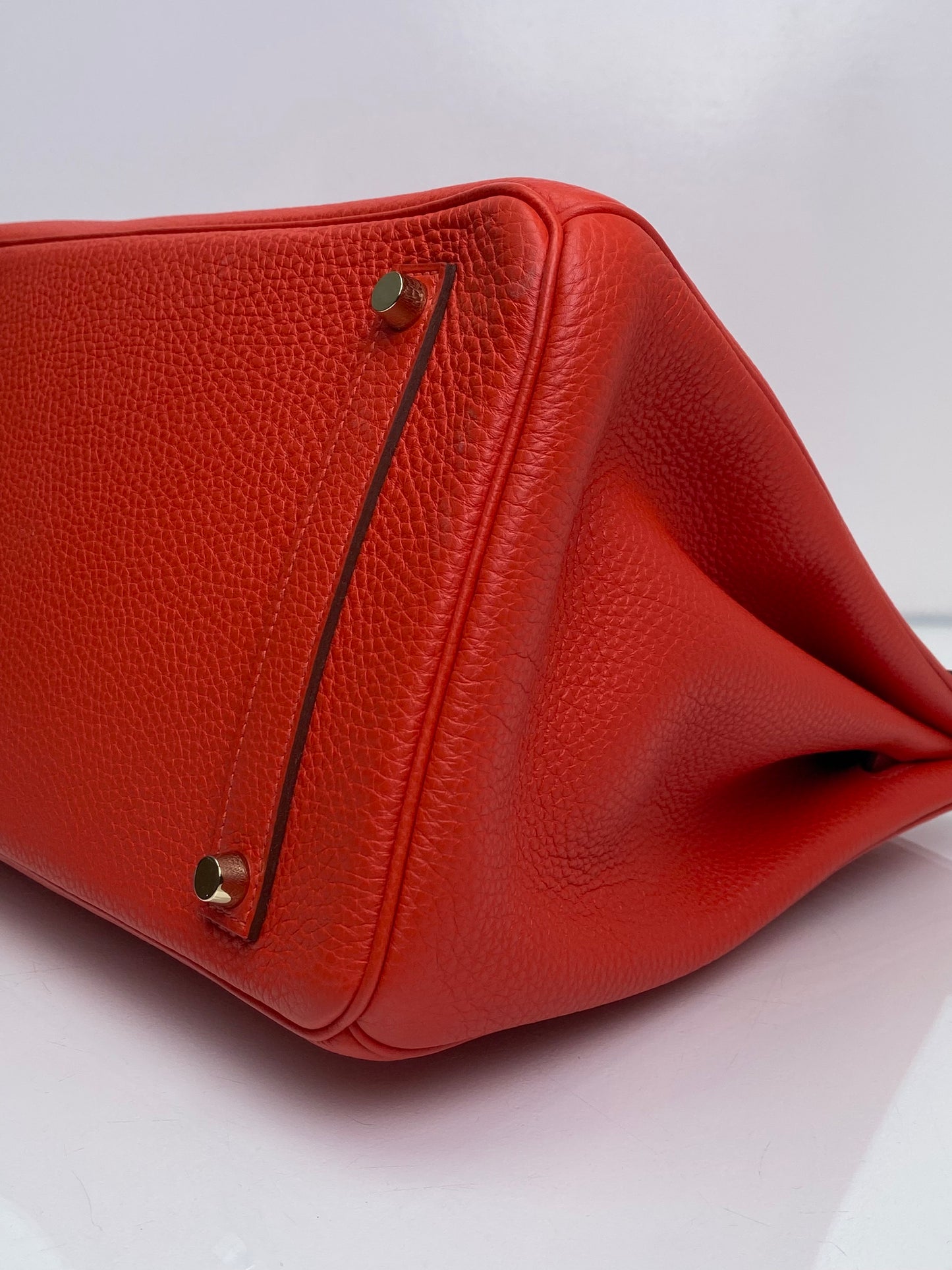 Hermes Birkin 35 Capucine Togo GHW #P