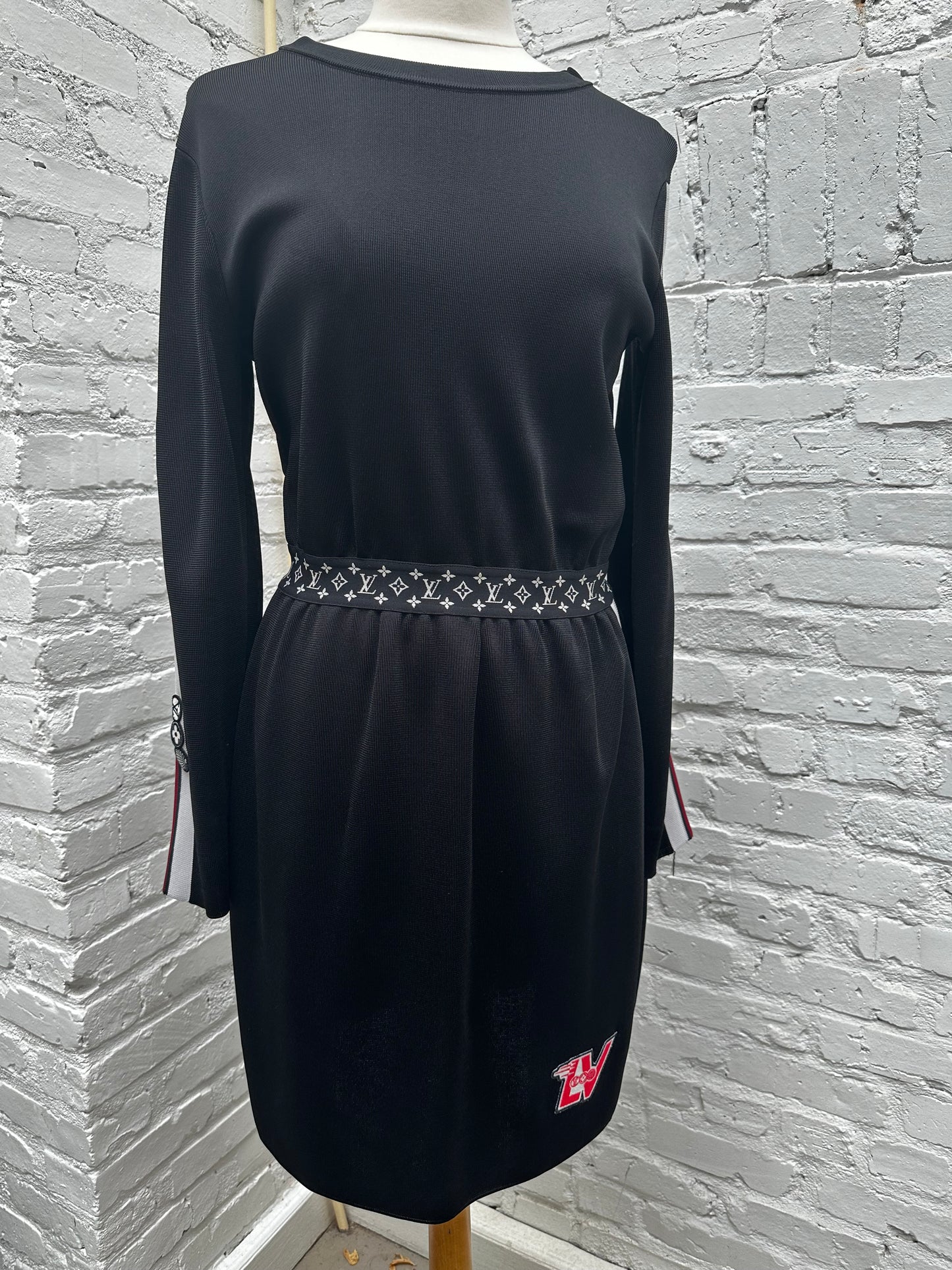 Louis Vuitton Black Racer Dress L