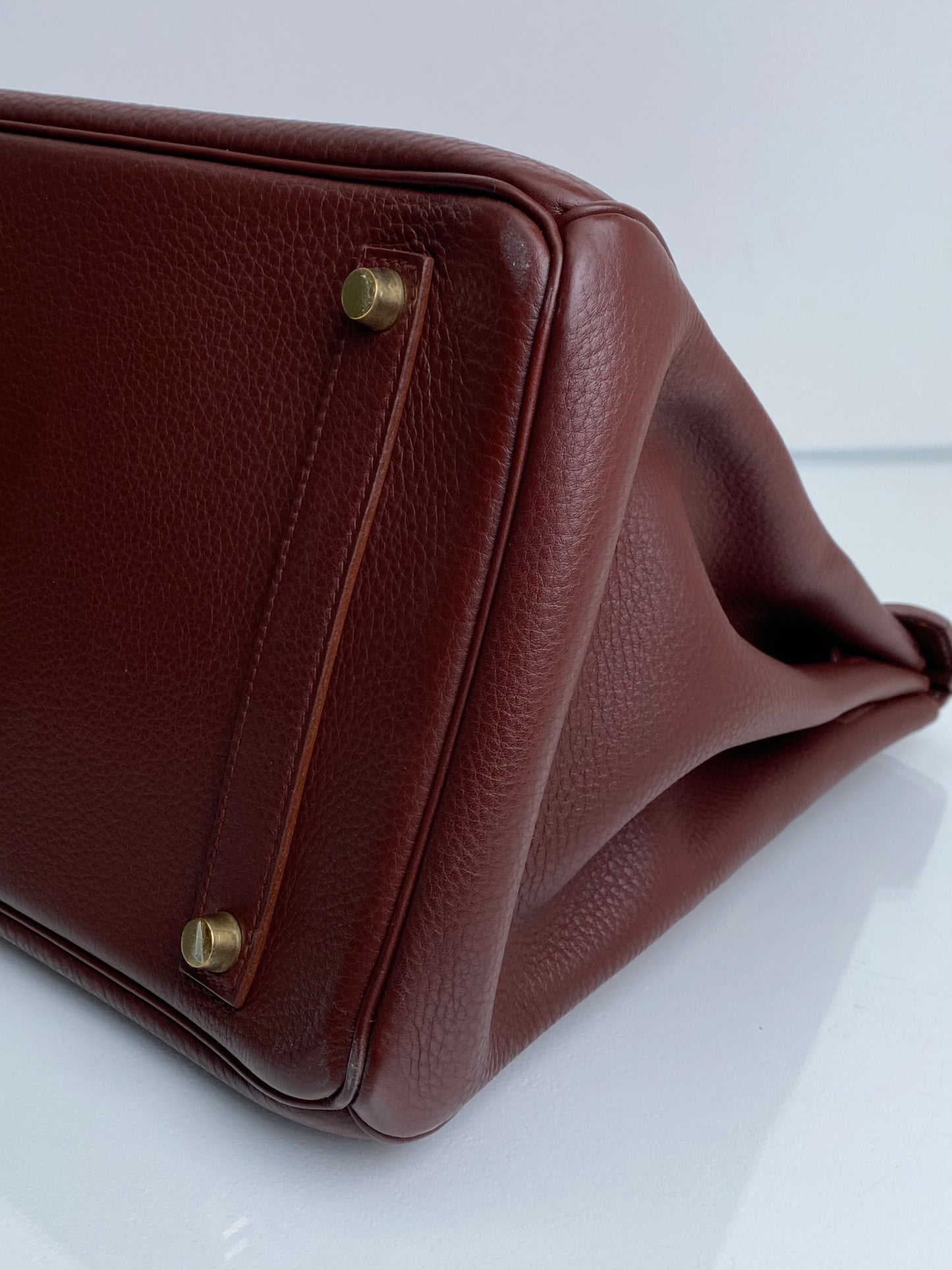 Hermes Birkin 35 Chocolate GHW #A Square