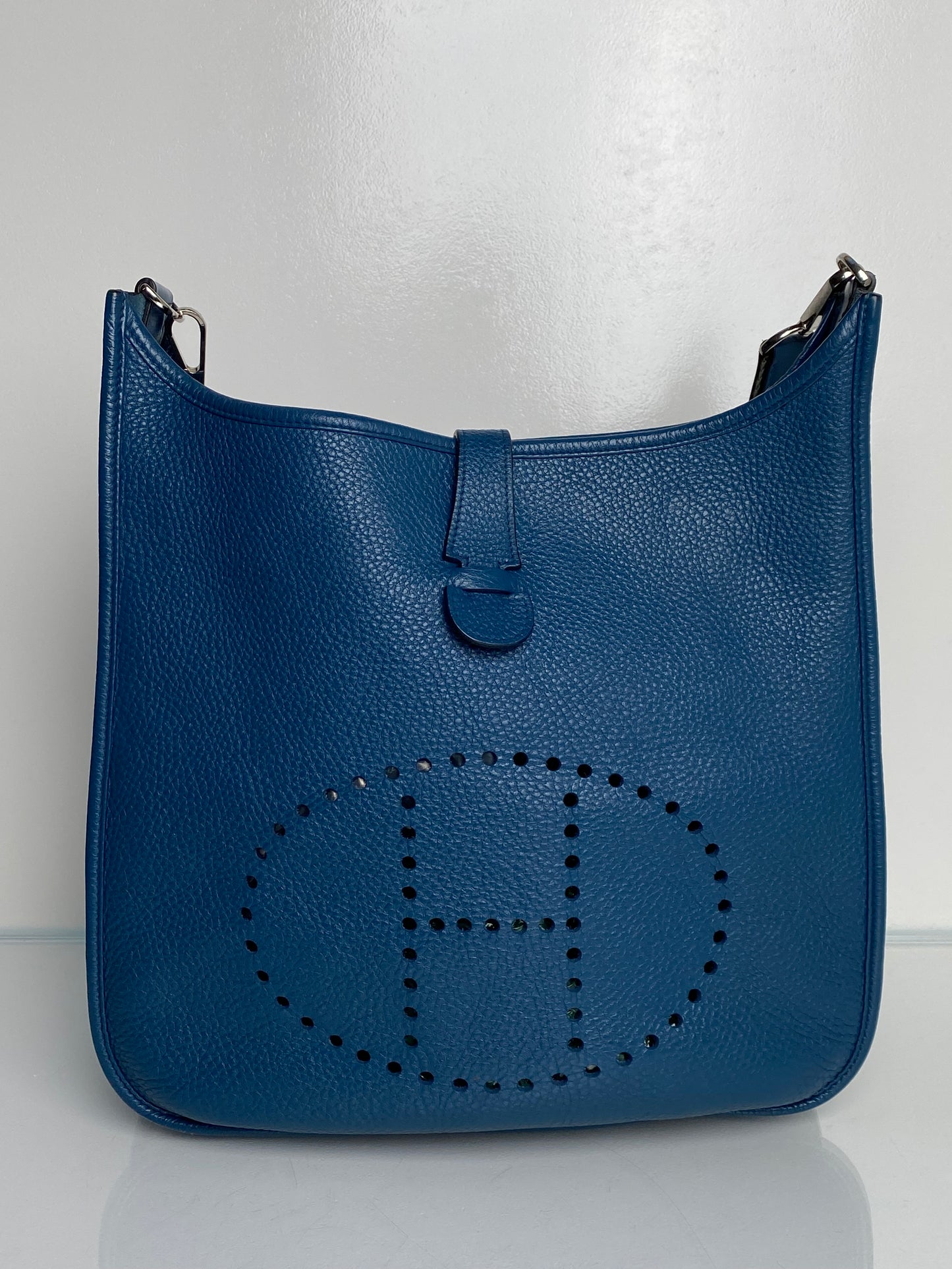 Hermes Evelyne GM Bleu Clemence PHW