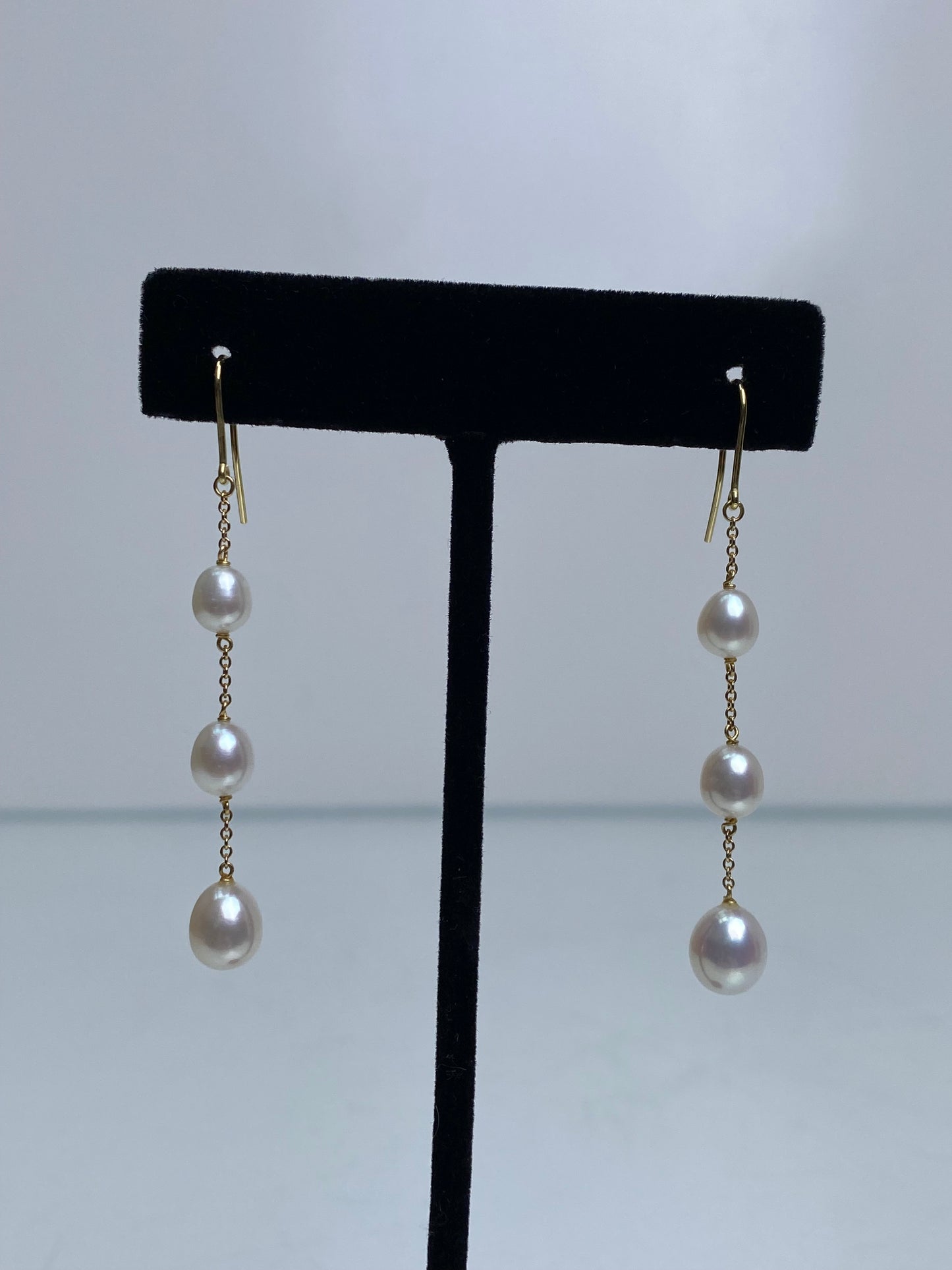 Tiffany & Co Elsa Peretti Pearl By The Yard Dangle Earrings