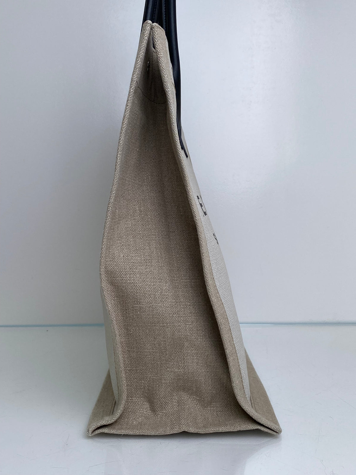Saint Laurent Beige Rive Gauche North/South Tote Bag SHW