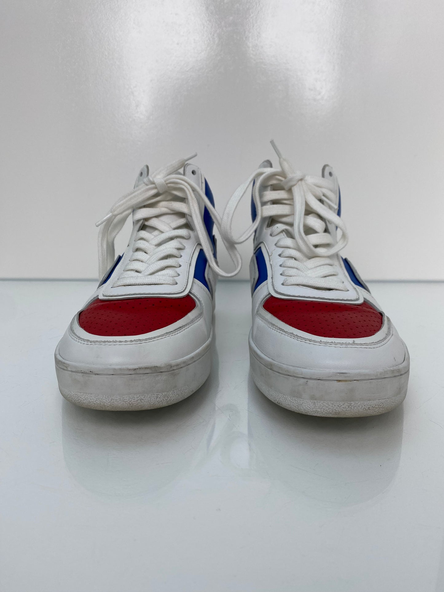 Celine Blue/Red Z High Top Sneakers, 40