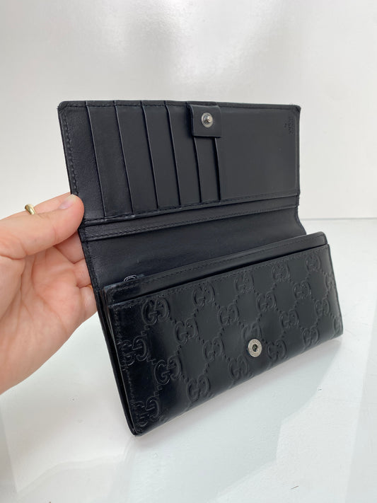 Gucci Guccisima Black GG Wallet