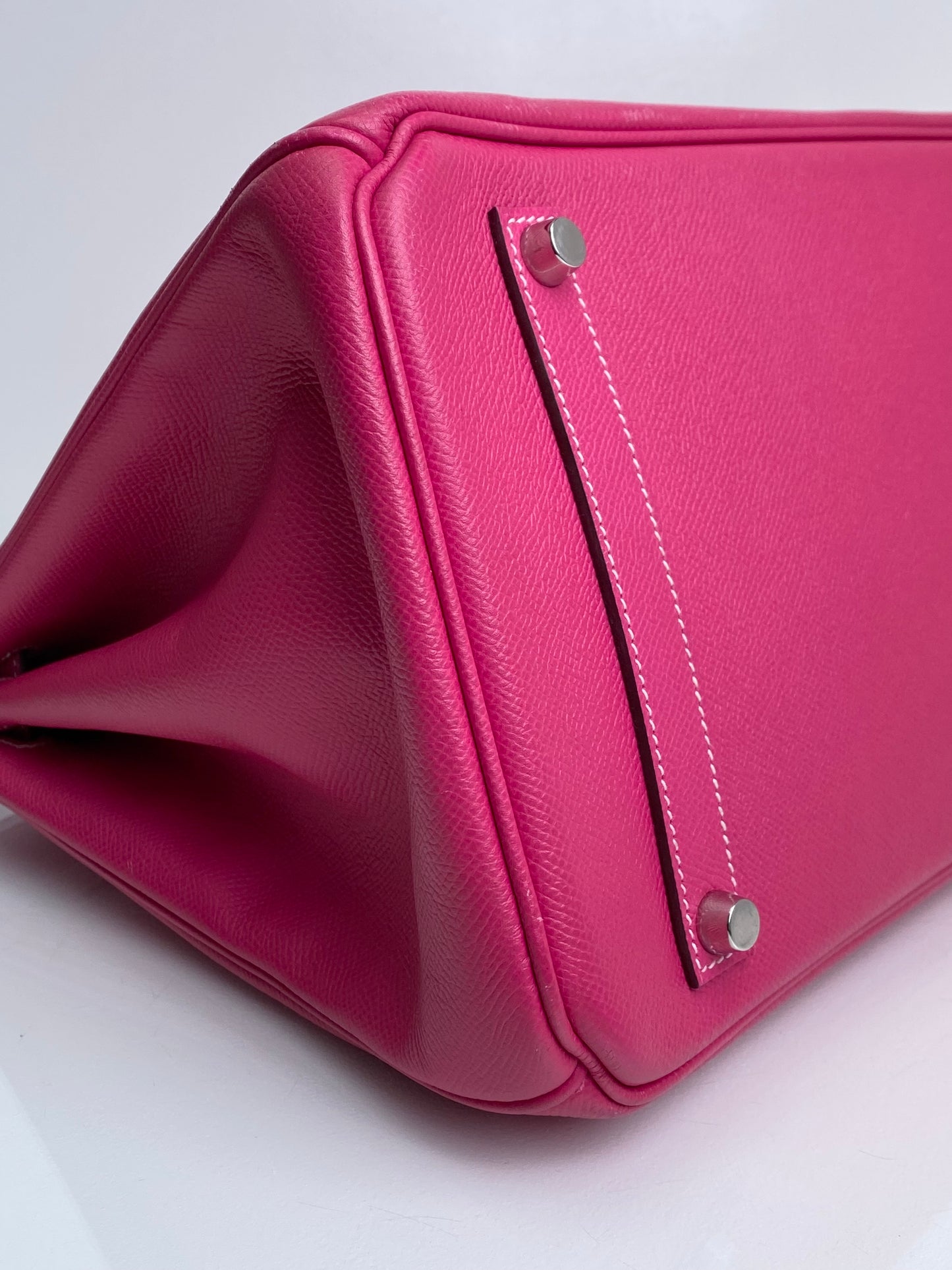 Hermes Birkin 35 Rose Tyrien Candy PHW #N