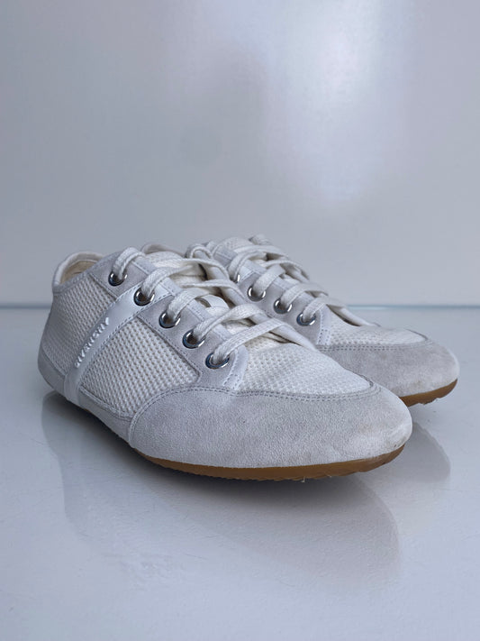 Givenchy Slim White Mesh / Suede Sneakers, 39