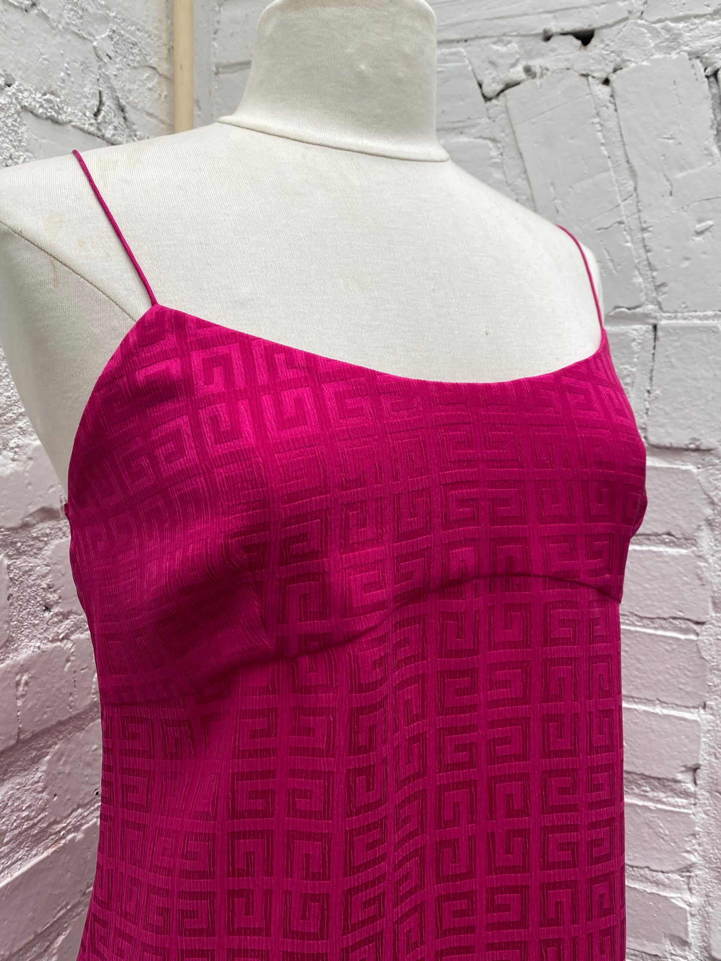 Givenchy Hot Pink Logo Flowy Tank Top, 38