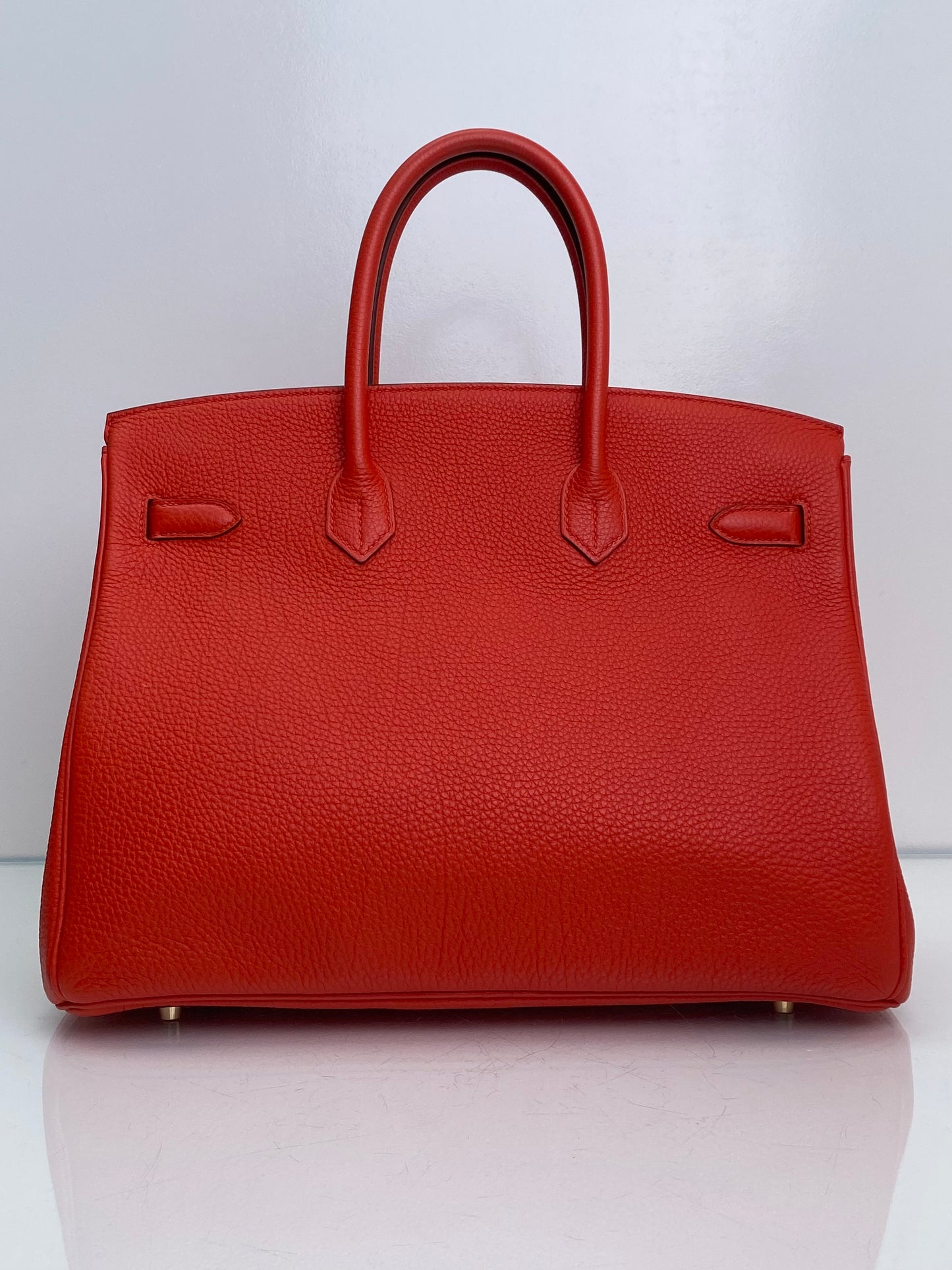 Hermes Birkin 35 Capucine Togo GHW #P