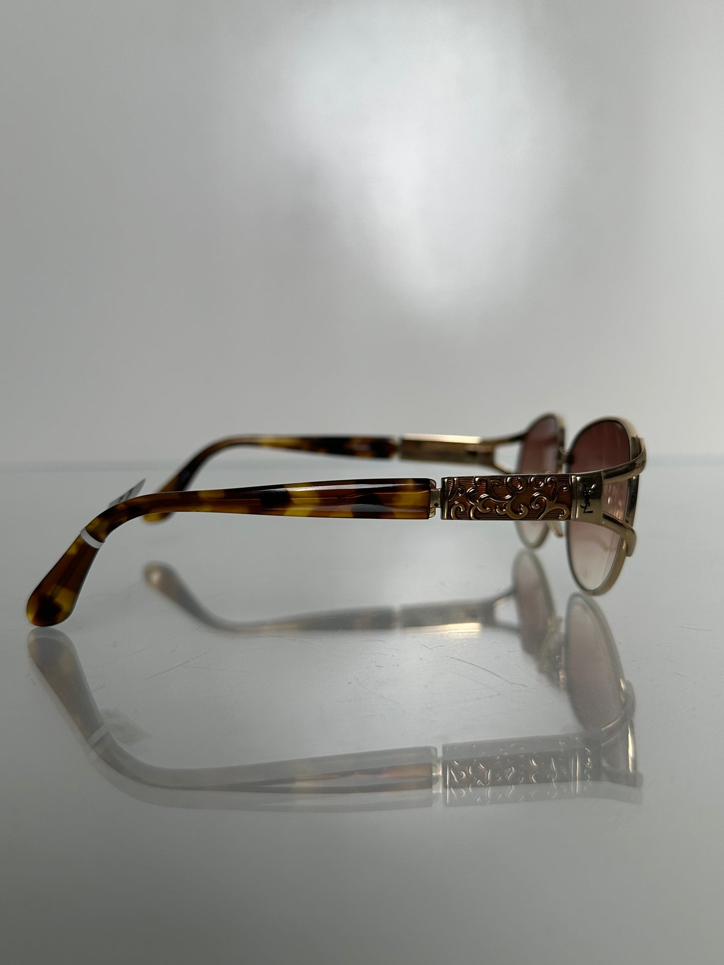 Saint Laurent Vintage Tortoise GHW Sunglasses