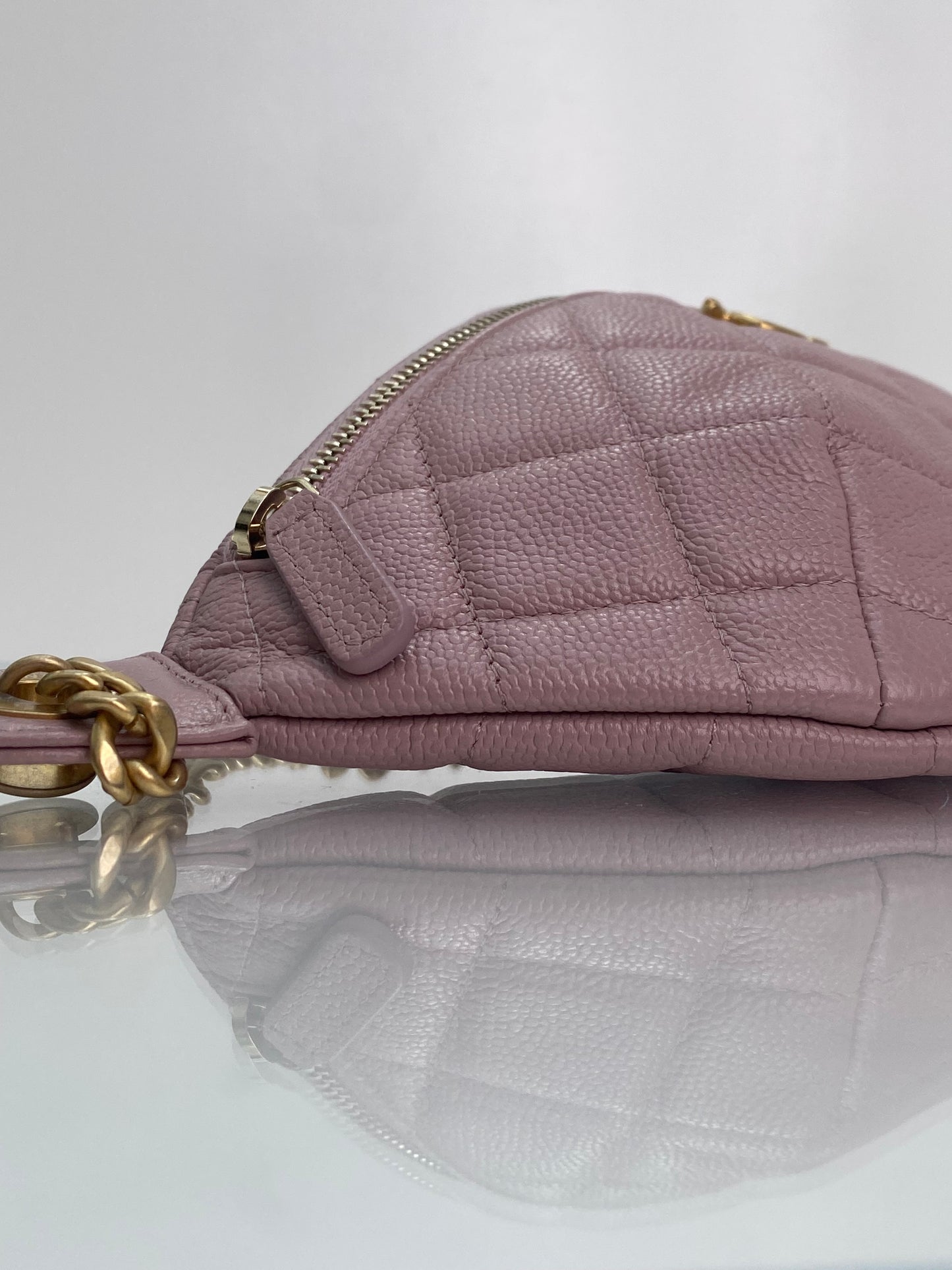 Chanel Pink Caviar Coco Crush Heart Bumbag GHW