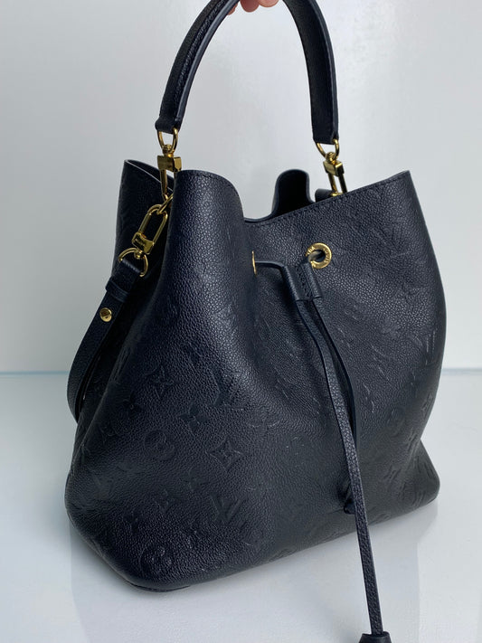 Louis Vuitton Louis Vuitton Neonoe MM Black Empriente Neonoe MM Bag GHW