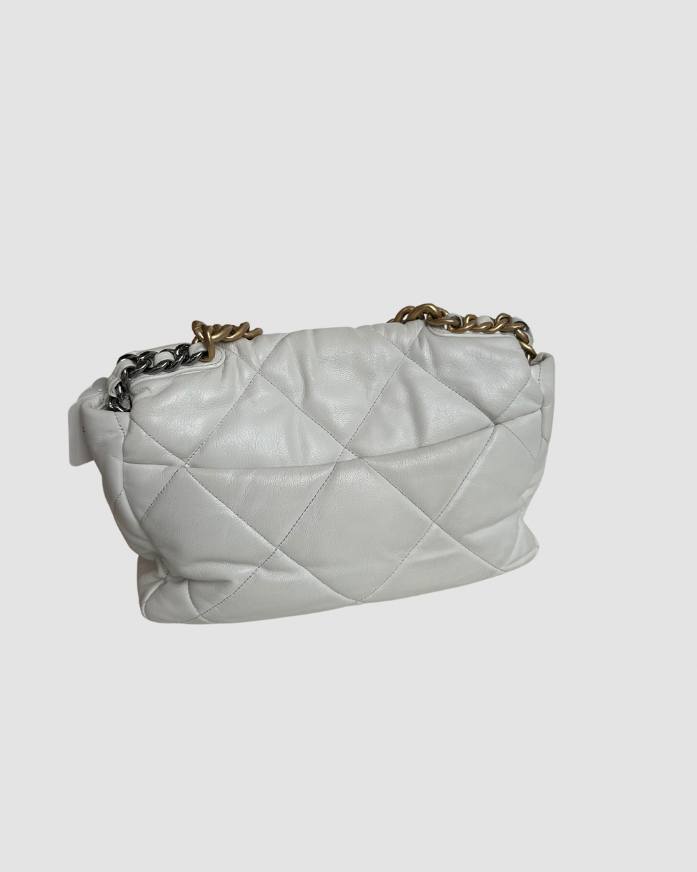 Chanel 2019 White Large Flap Bag
