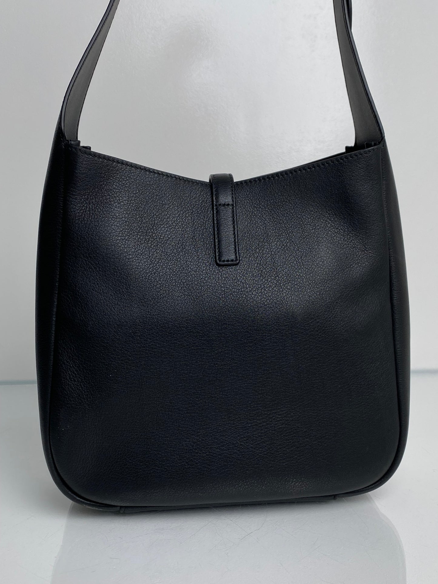 Saint Laurent Black Leather 5 Á 7 Small Bag GHW