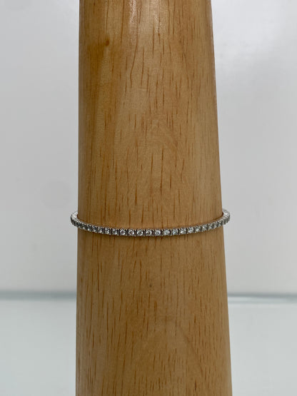 14KW 1.5ctw Dia Flex Bangle