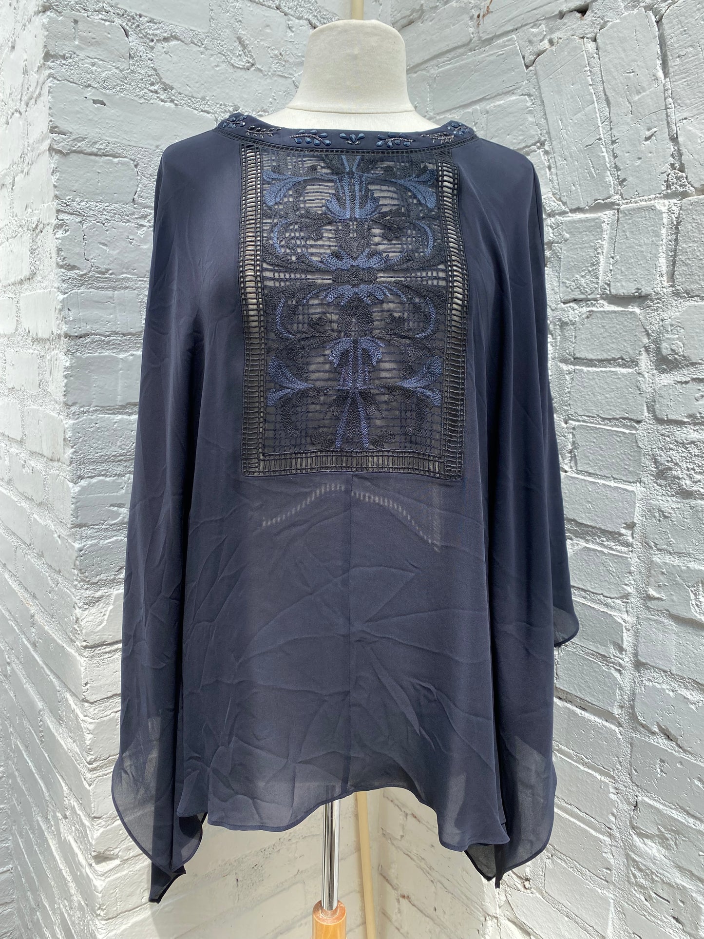 Tory Burch Navy Shawl, 12