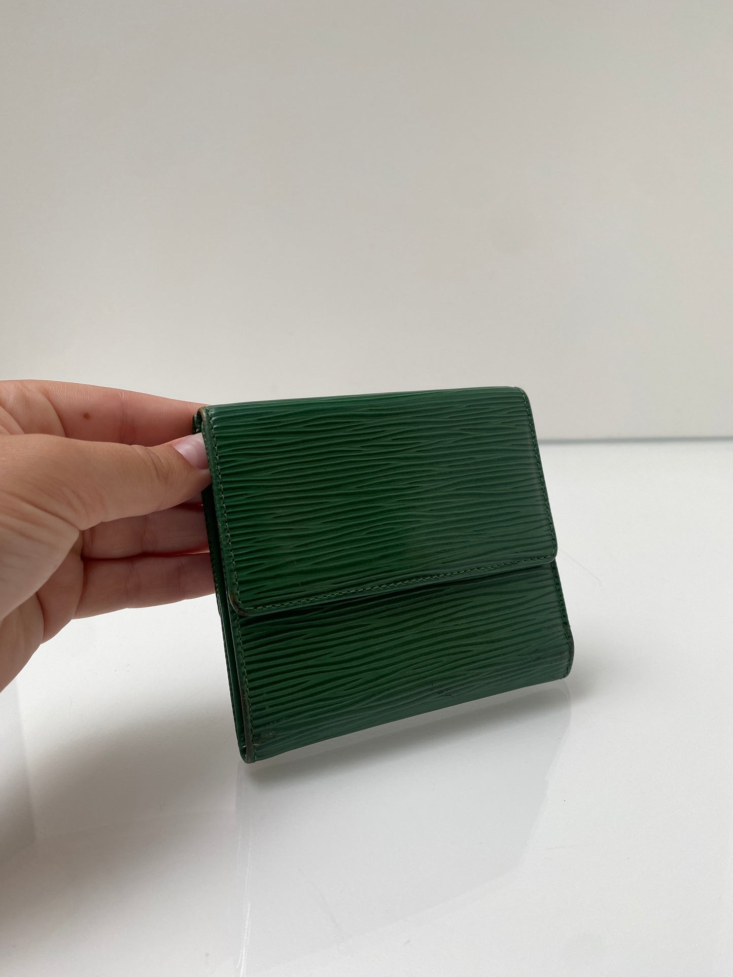 Louis Vuitton Green Epi Compact Wallet