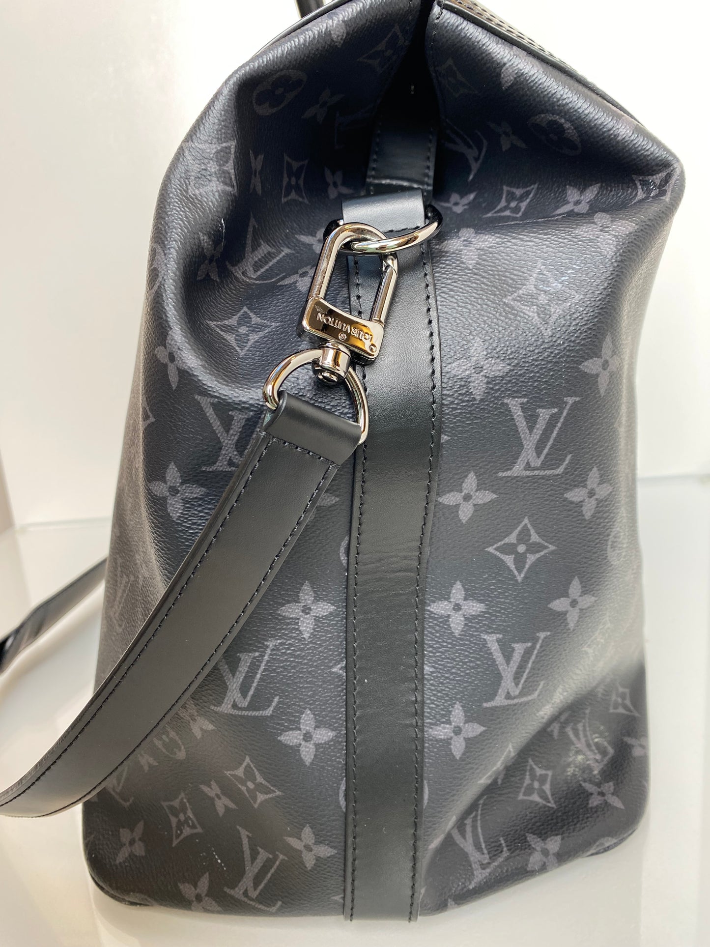 Louis Vuitton Monogram Eclipse Greenwich NM Bag SHW