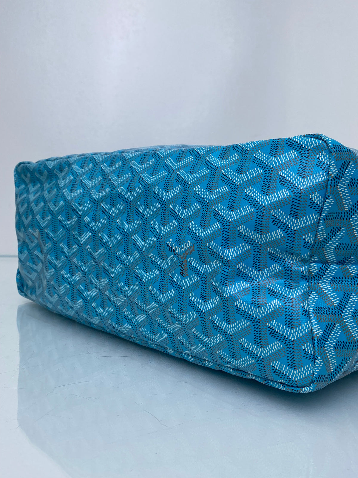 Goyard Turquoise / Pink Butterfly St. Louis PM Tote Bag