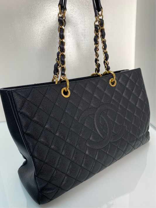 Chanel Black Caviar GST XL Bag GHW