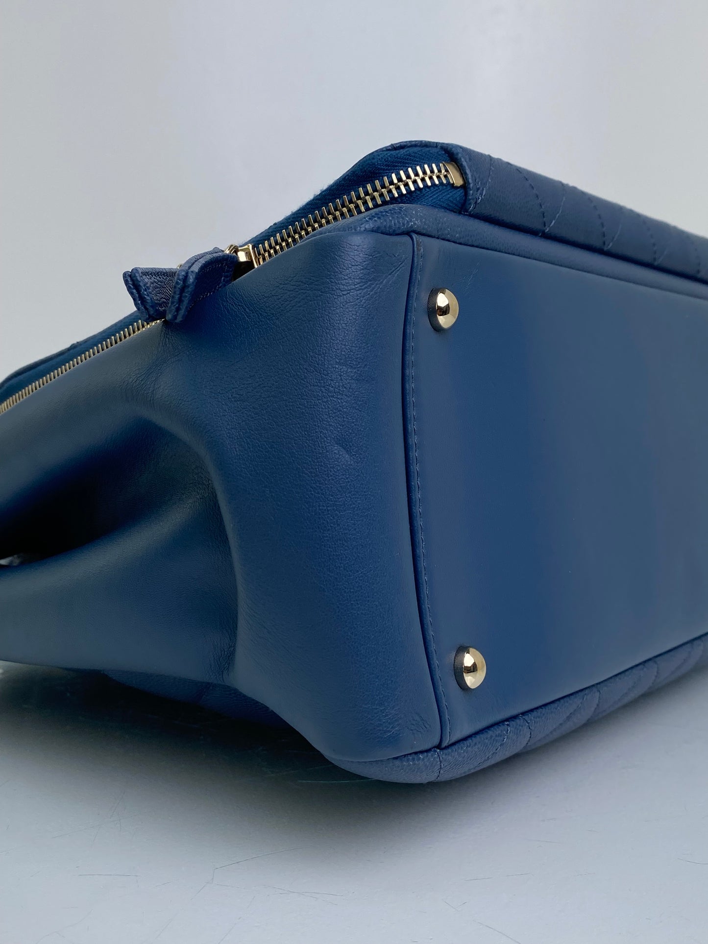 Chanel Blue Business Affinity Tote Bag GHW