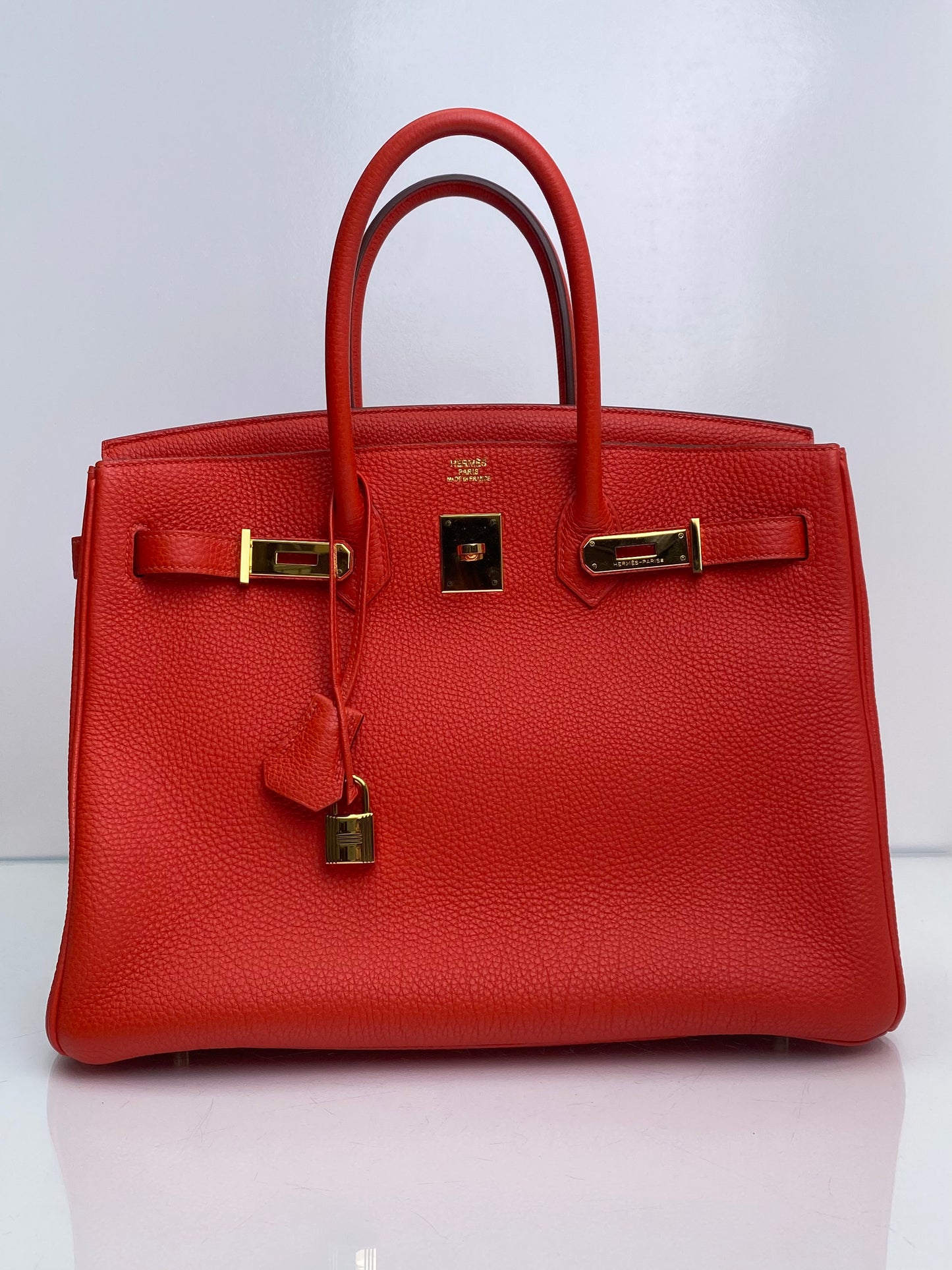 Hermes Birkin 35 Capucine Togo GHW #P