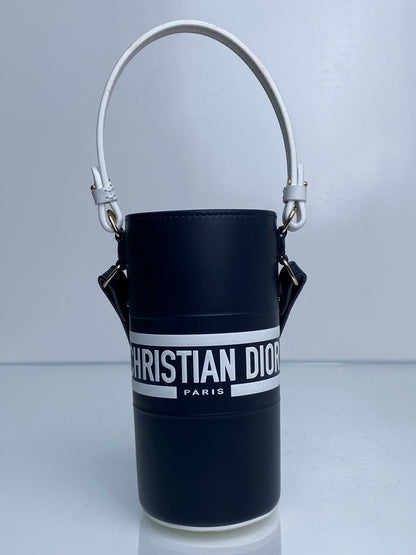 Christian Dior Navy & White Vibe Bottle Holder Bag GHW