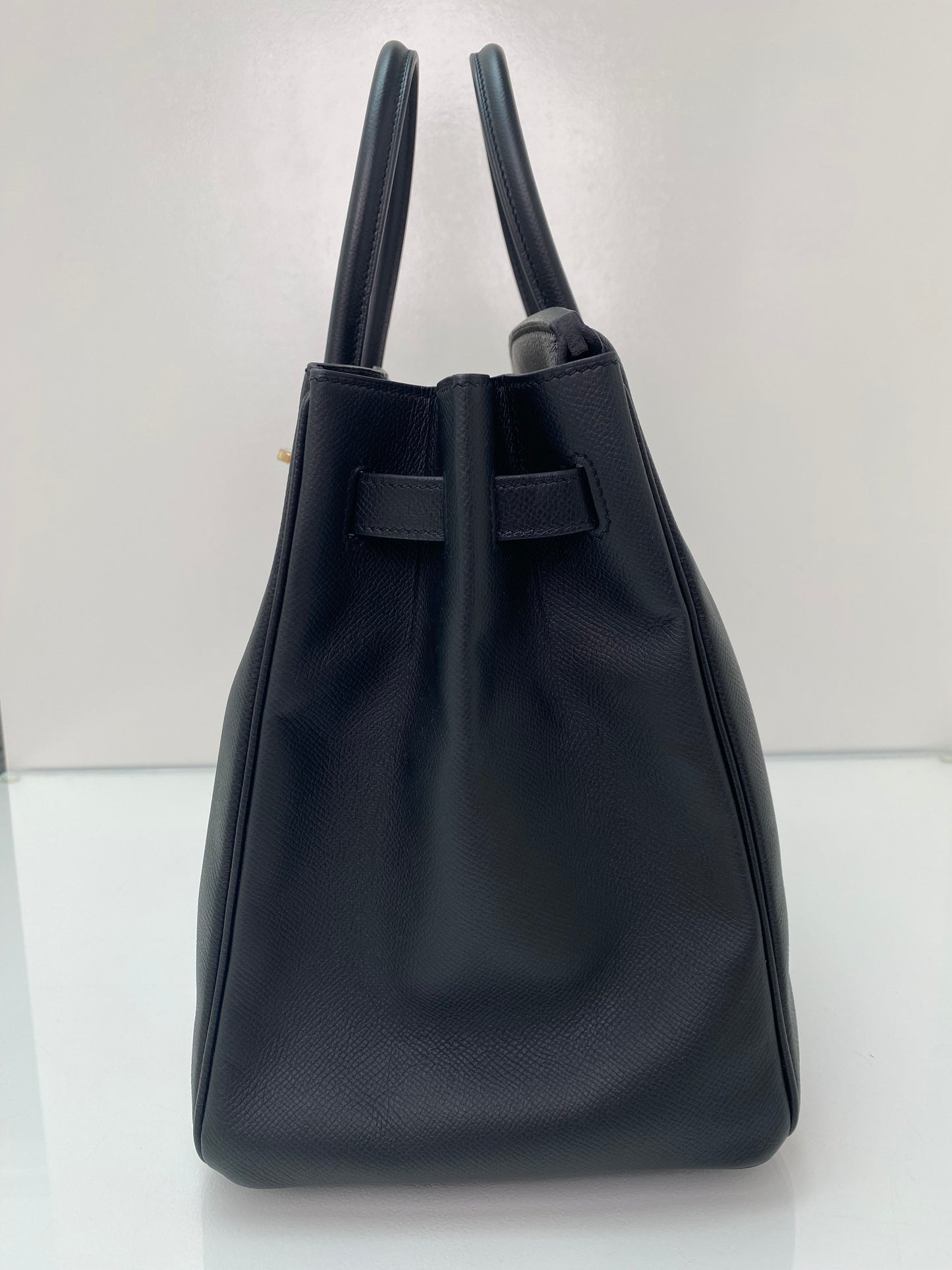 Hermes Birkin 35 Black Epsom GHW #X