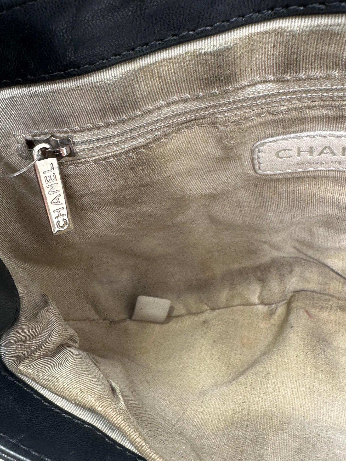 Chanel Black Quilted Chain Around Flap Crossbody Bag SHW