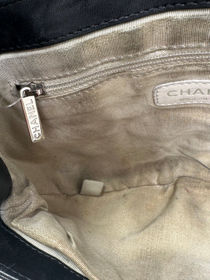 Chanel Black Quilted Chain Around Flap Crossbody Bag SHW