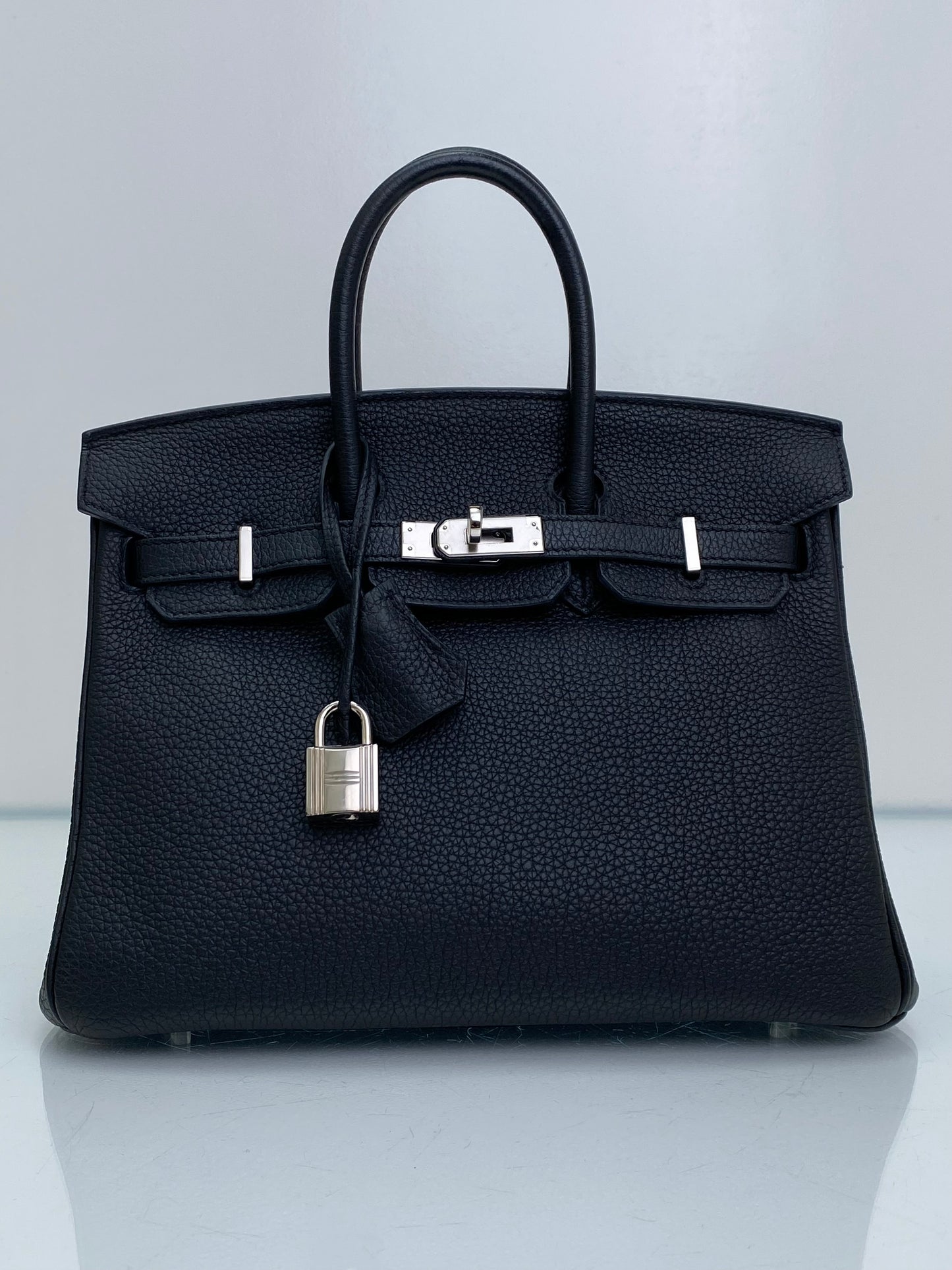 Hermes Birkin 25 Noir Togo PHW #A