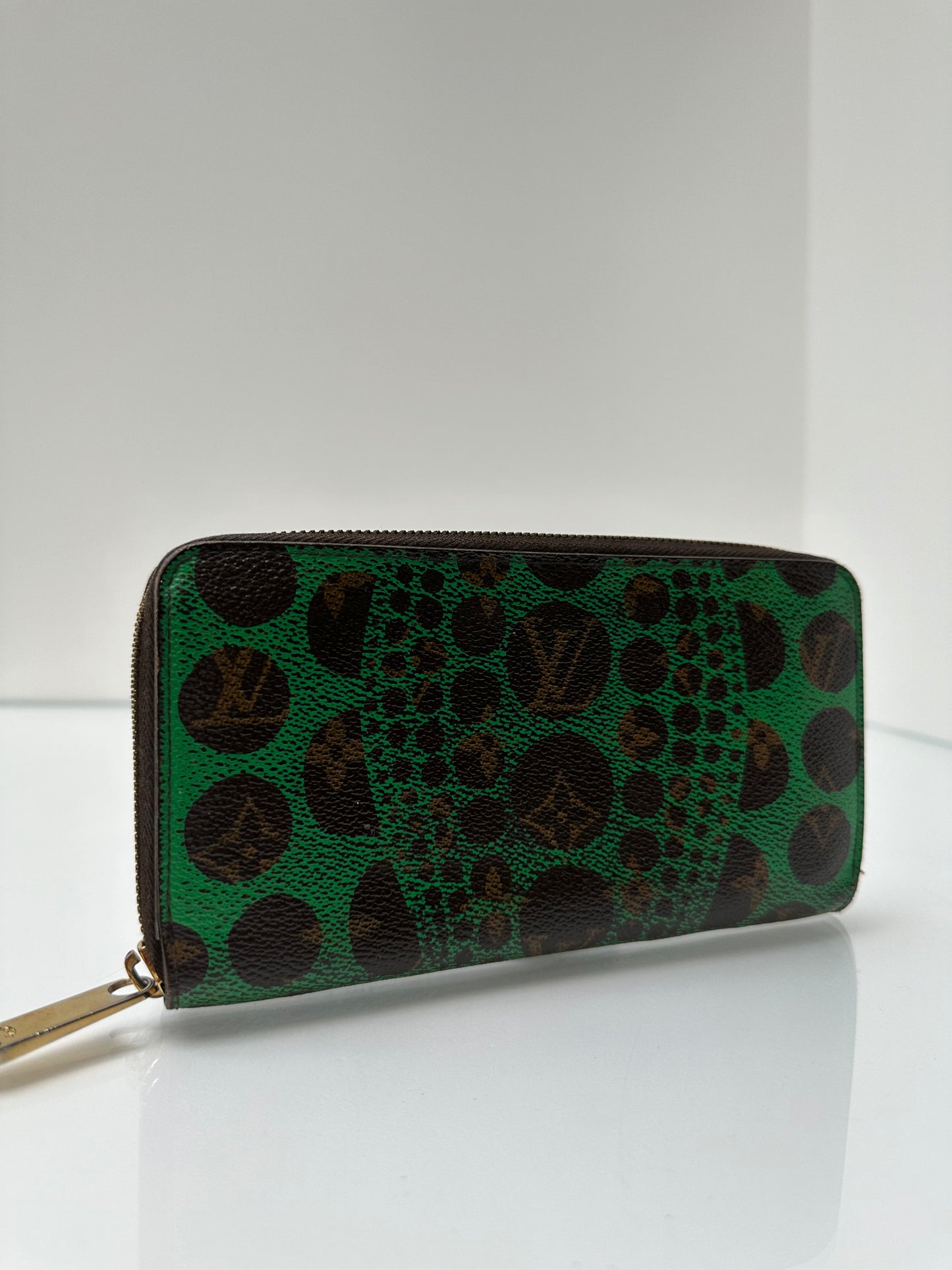 Louis Vuitton X Yayoi Kusama Green & Monogram Zippy