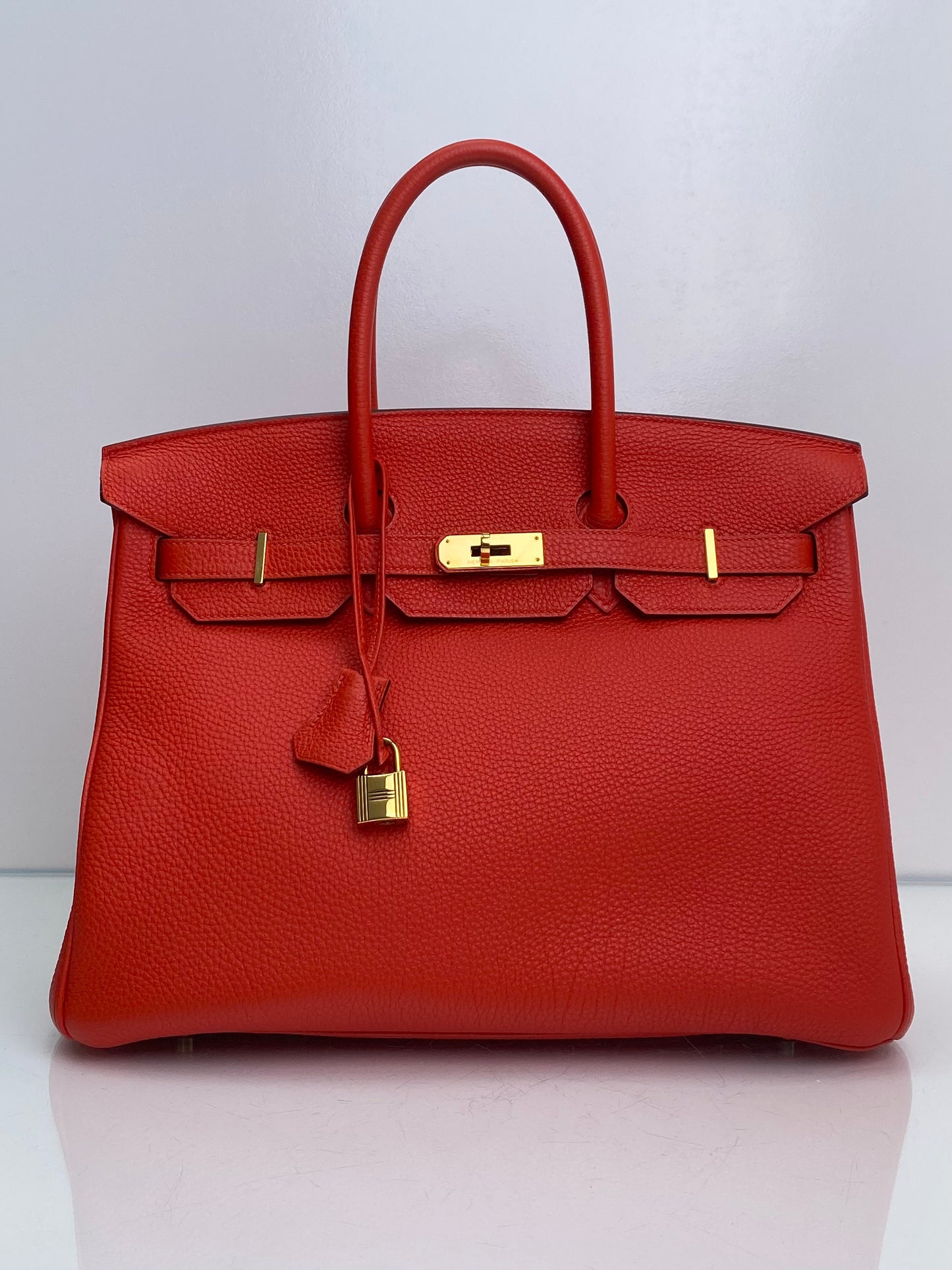 Hermes Birkin 35 Capucine Togo GHW #P