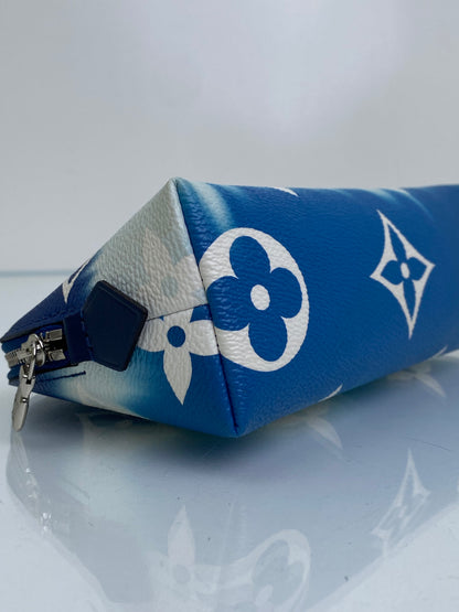 Louis Vuitton Blue Giant Monogram Escale Cosmetic Bag SHW