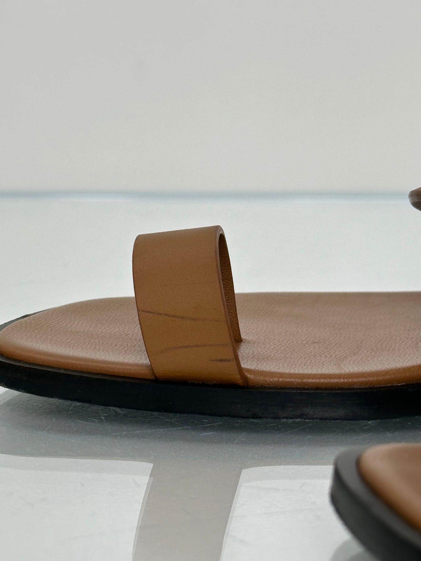 Hermes Gold Hera Sandals, 37