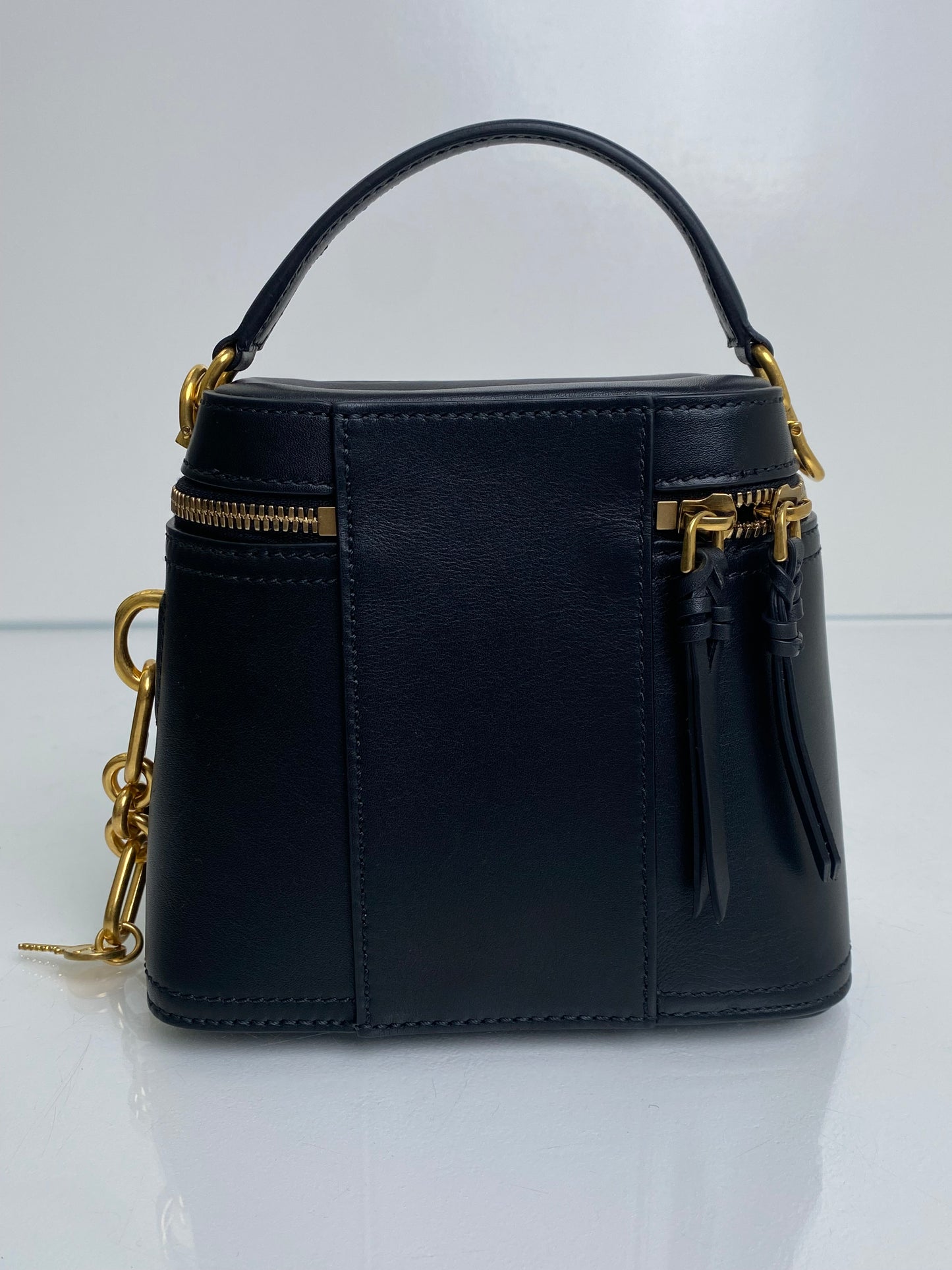 Balmain Black Pulse Vanity Bag GHW