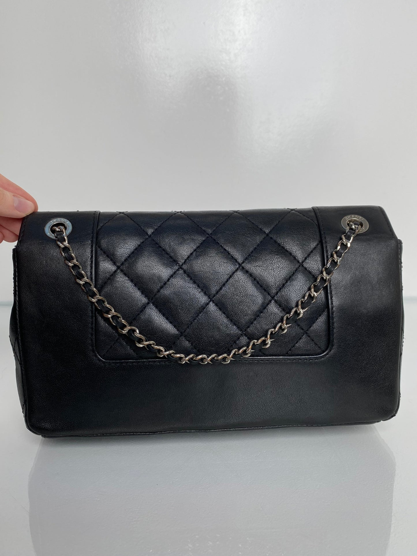 Chanel Black Mademoiselle Flap Bag SHW