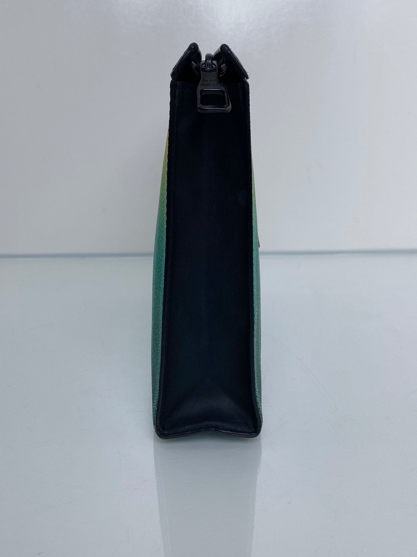 Louis Vuitton Blue, Yellow, & Black Gradient Voyage Pouch